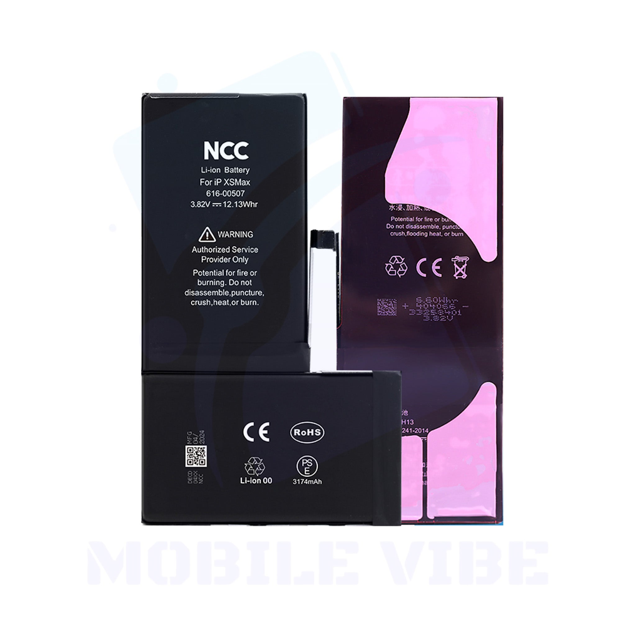 NCC High-Capacity Battery for iPhone XS Max Back