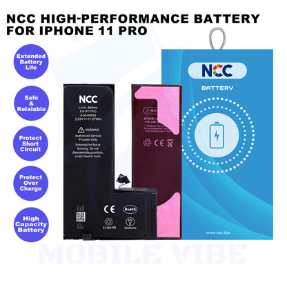 NCC High-Performance Battery for iPhone 11 Pro Features