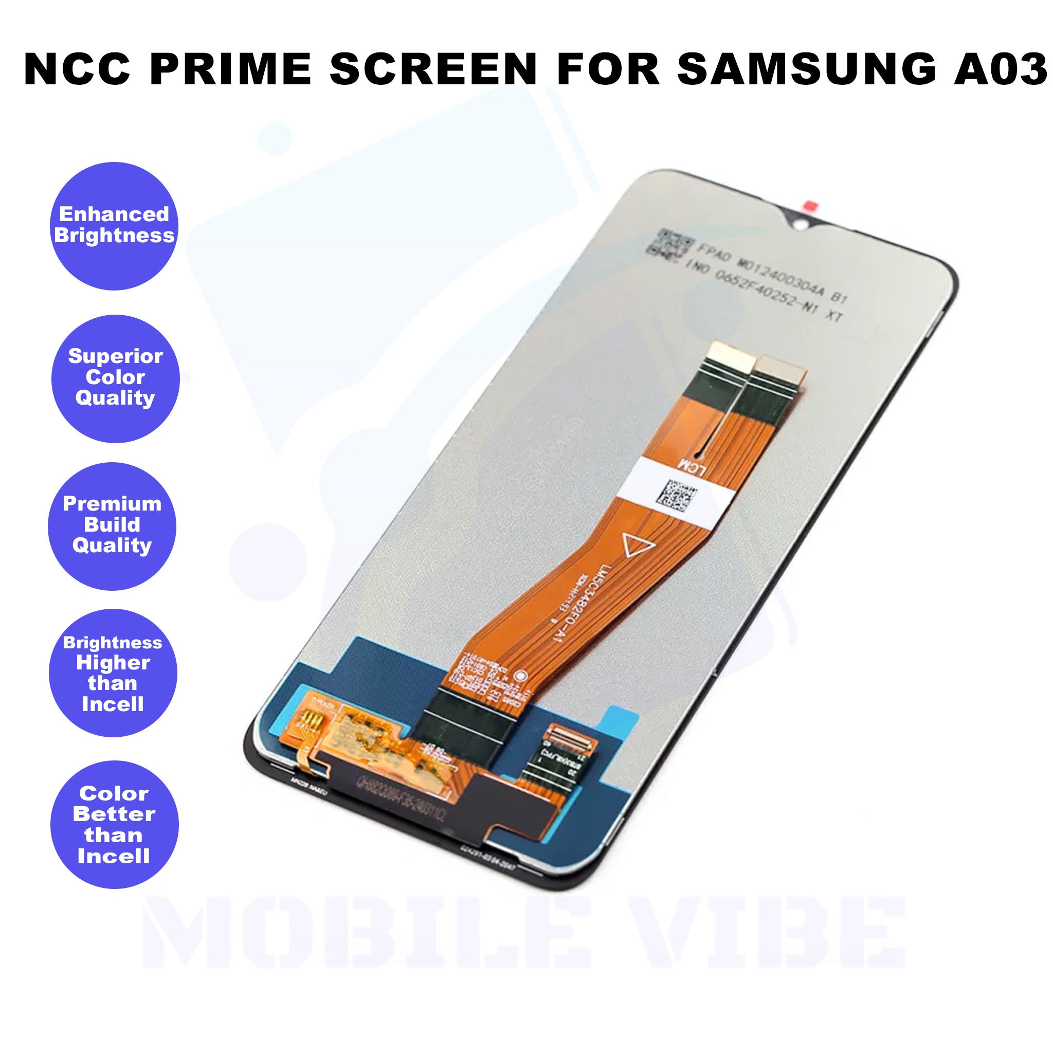 NCC Prime Screen for Samsung A03 Features