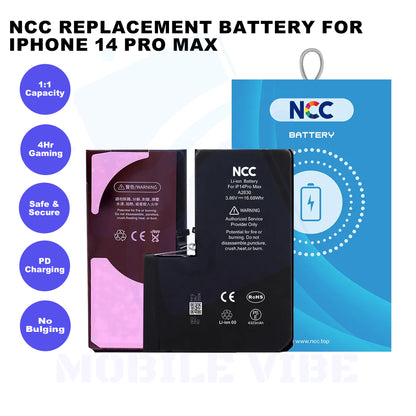 NCC Replacement Battery For iPhone 14 Pro Max Features