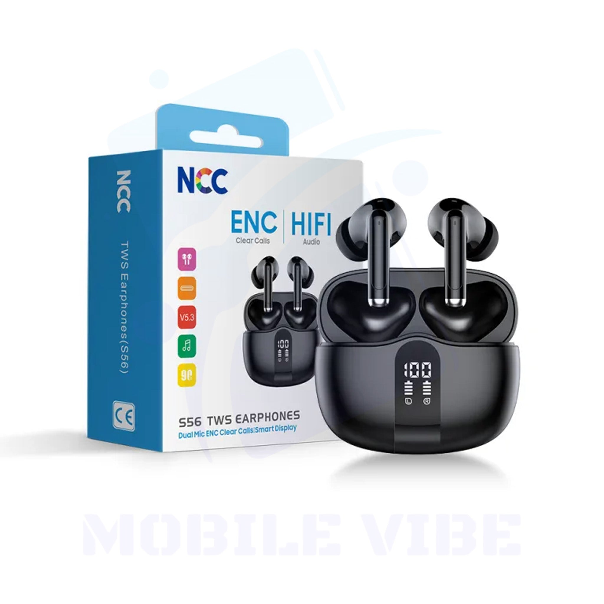 NCC S56 TWS Wireless Earbuds Packed