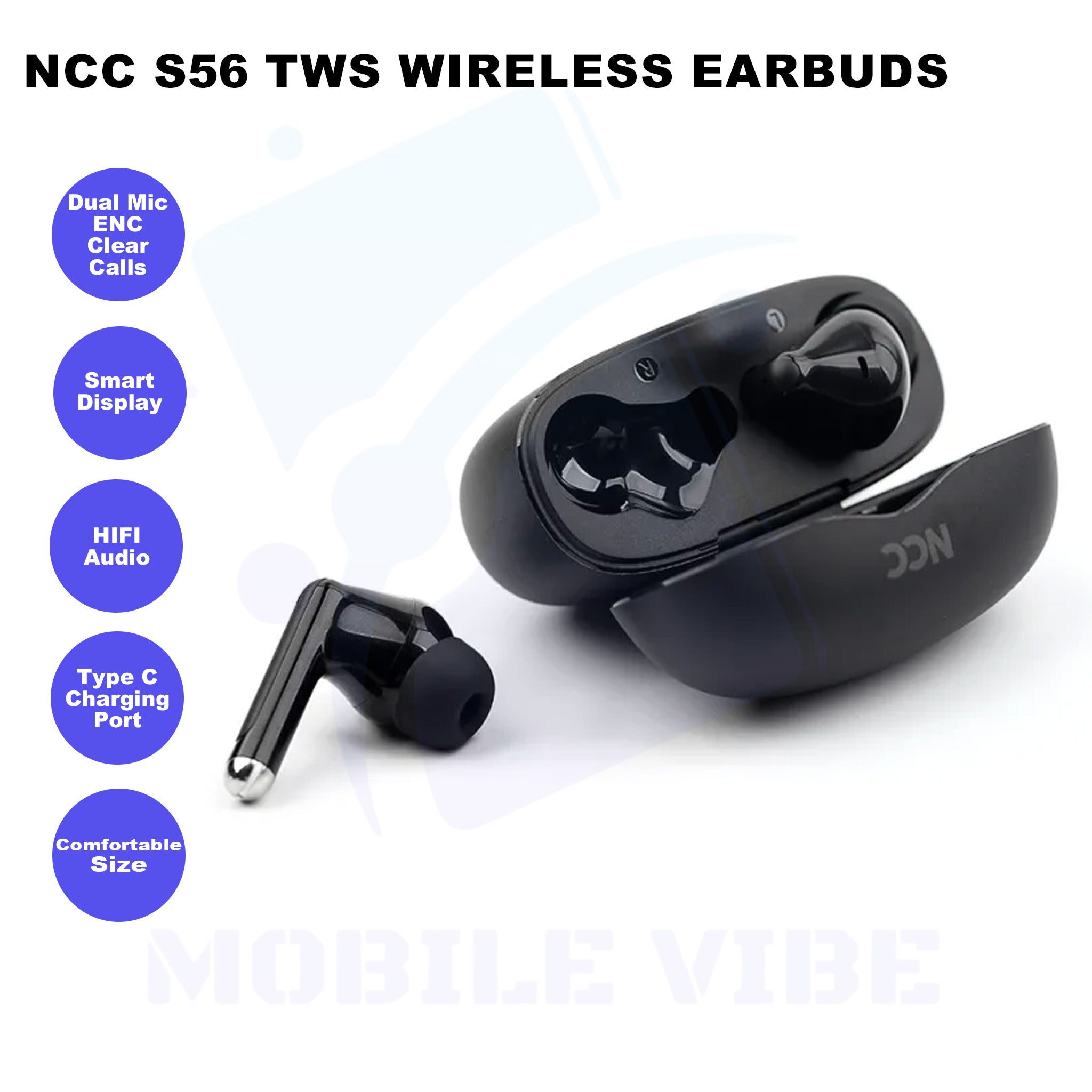 NCC S56 TWS Wireless Earbuds Features