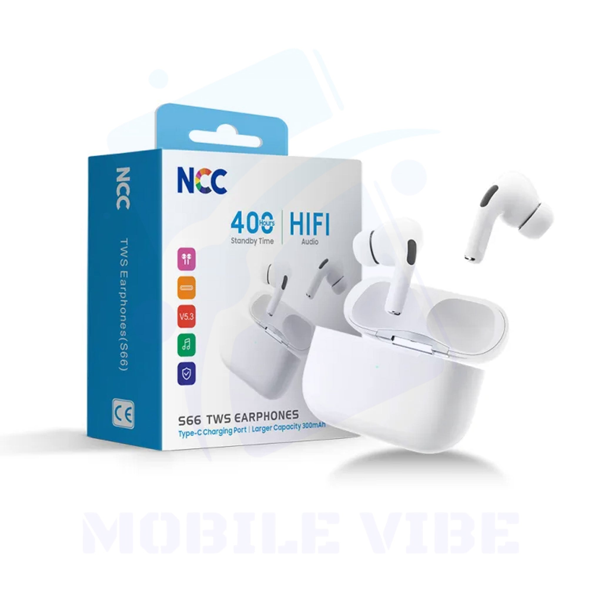 NCC S66 TWS Wireless Earbuds Packed