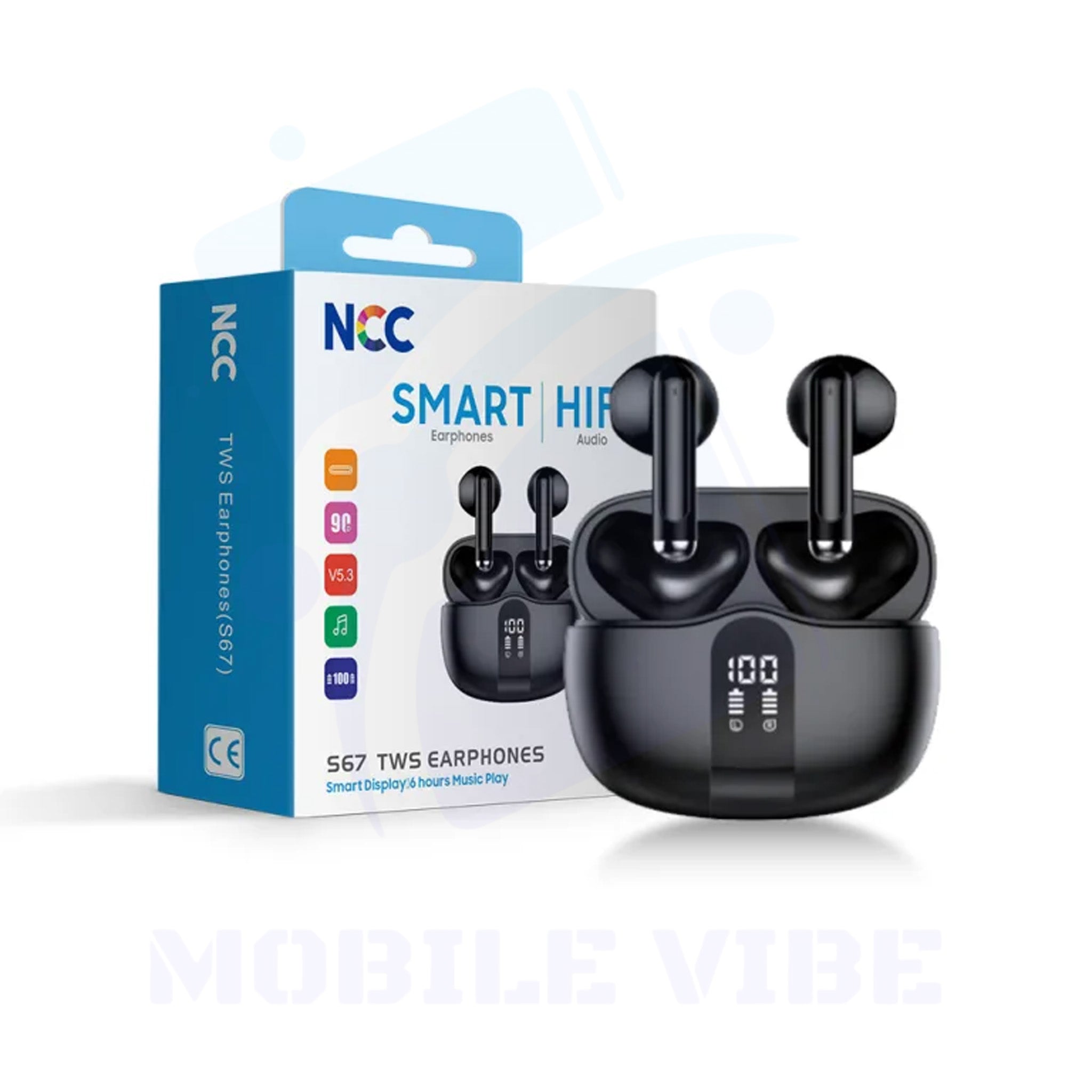 NCC S67 TWS Earphones Packed