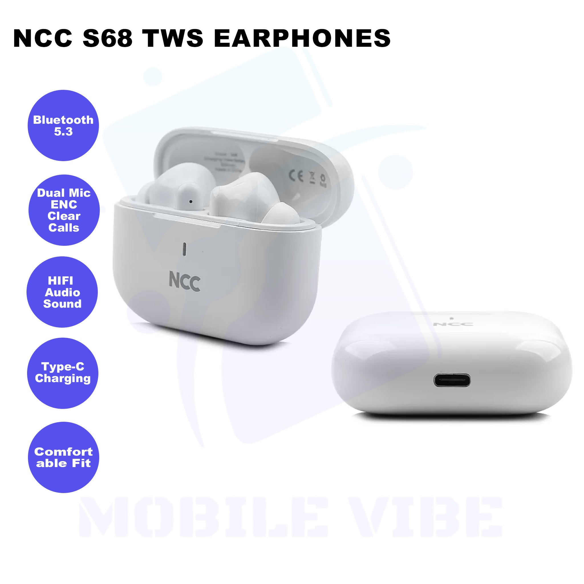 NCC S68 TWS Earphones Features