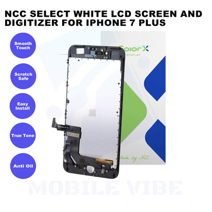 NCC Select Complete White LCD Screen and Digitizer For iPhone 7 Plus Features