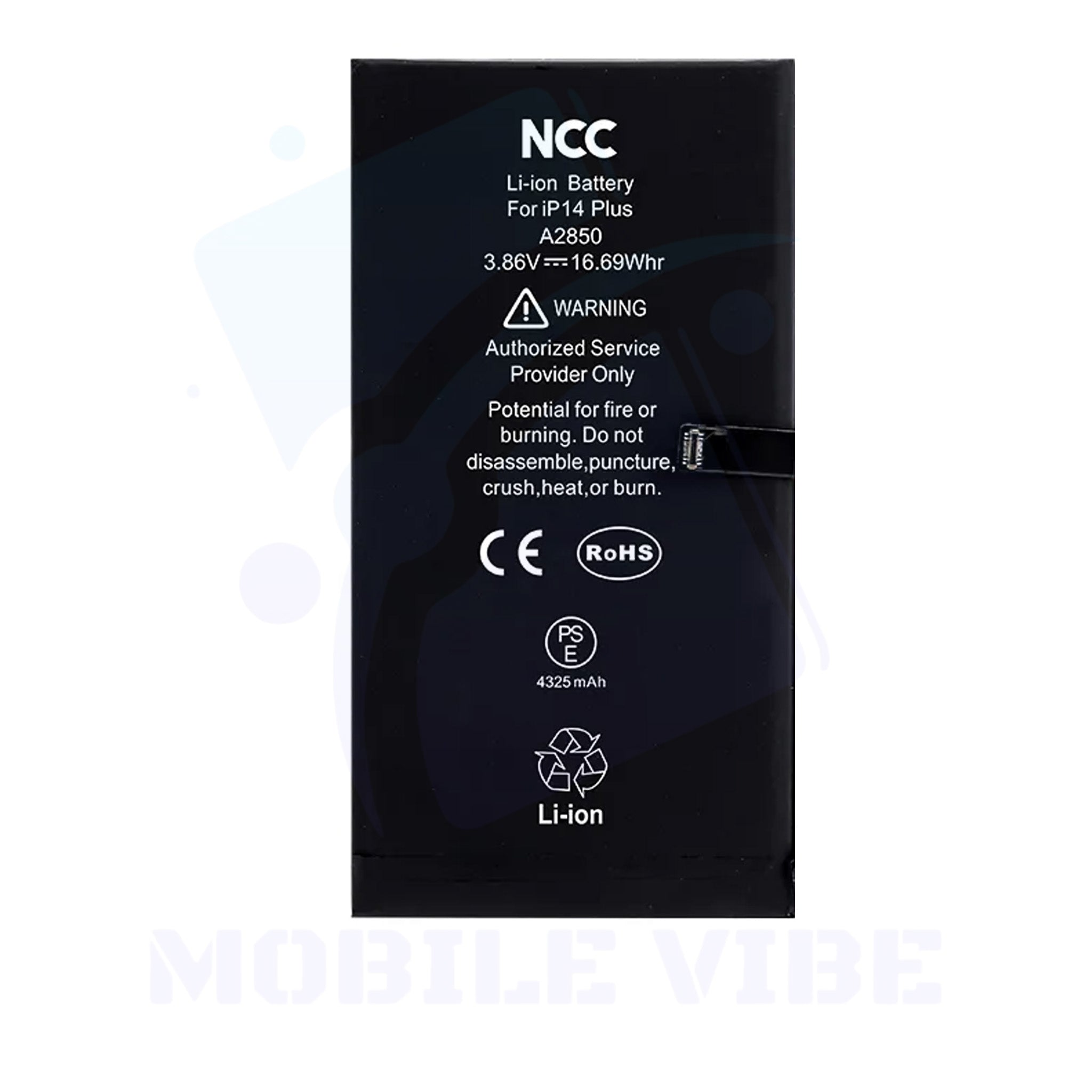 NCC iPhone 14 Plus Replacement Battery | Long-Lasting | High Temperature Range