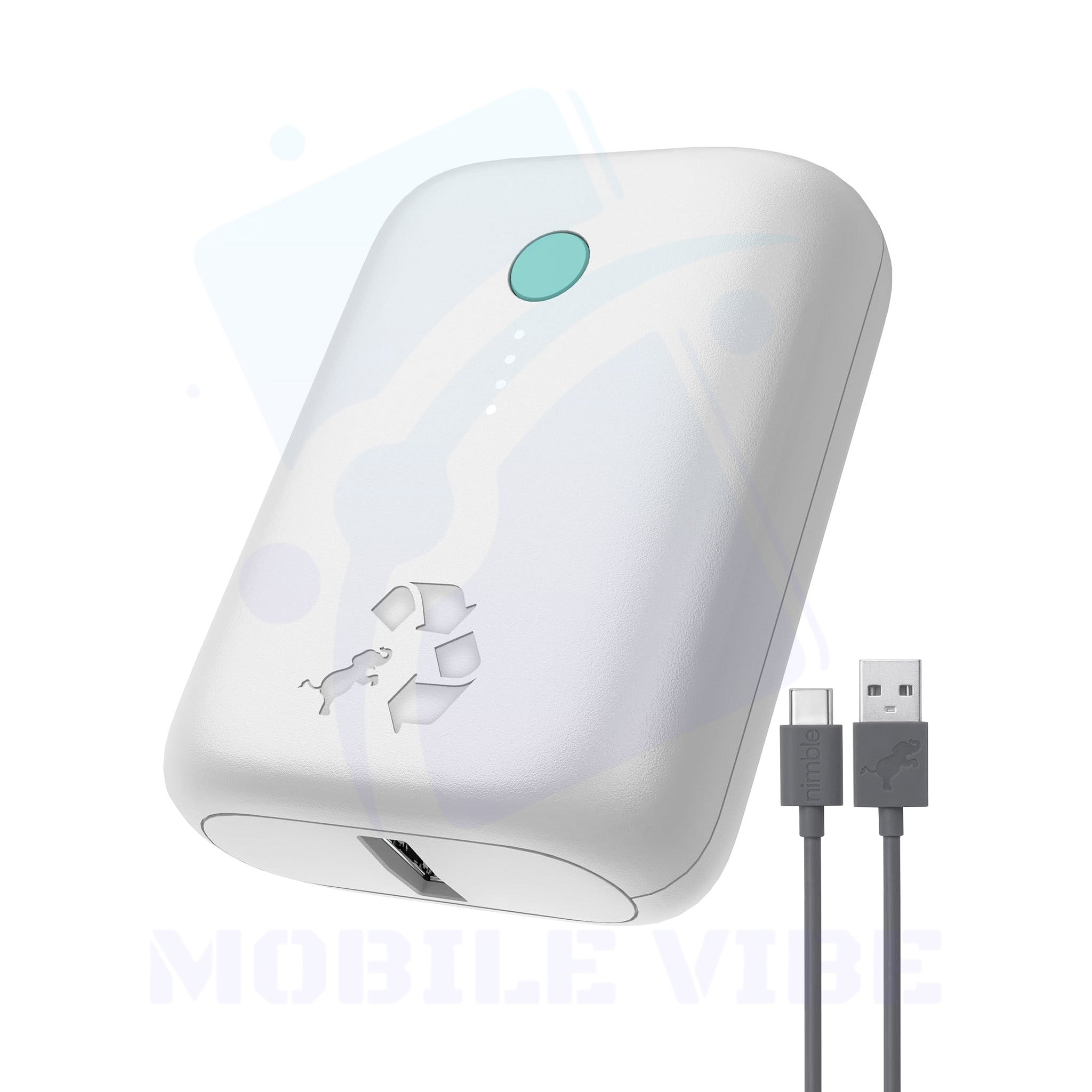 Nimble Champ Lite 15 W Portable Charger – Eco-Friendly 5,200 mAh Power Bank