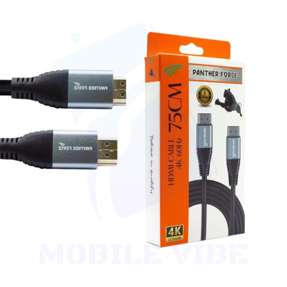 Panther Force 0.75m HDMI to HDMI Cable Packed
