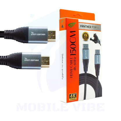 Panther Force 1.5m HDMI to HDMI Cable Packed