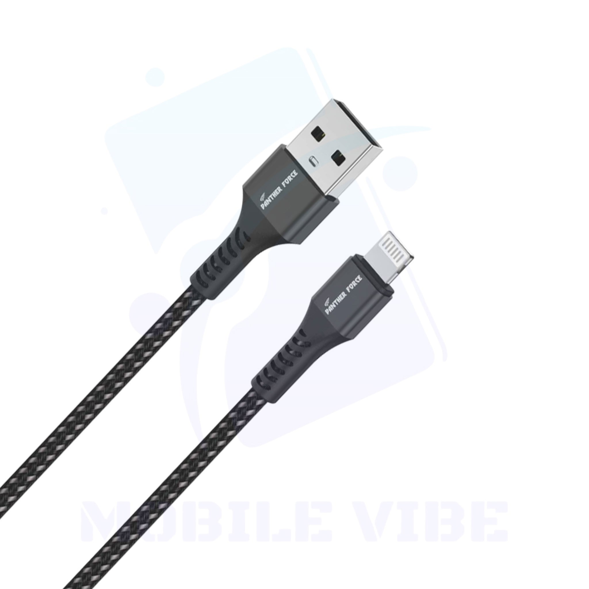 Panther Force 3A 2M Cable for iPhone | Extended Length, High-Speed Data Transfer