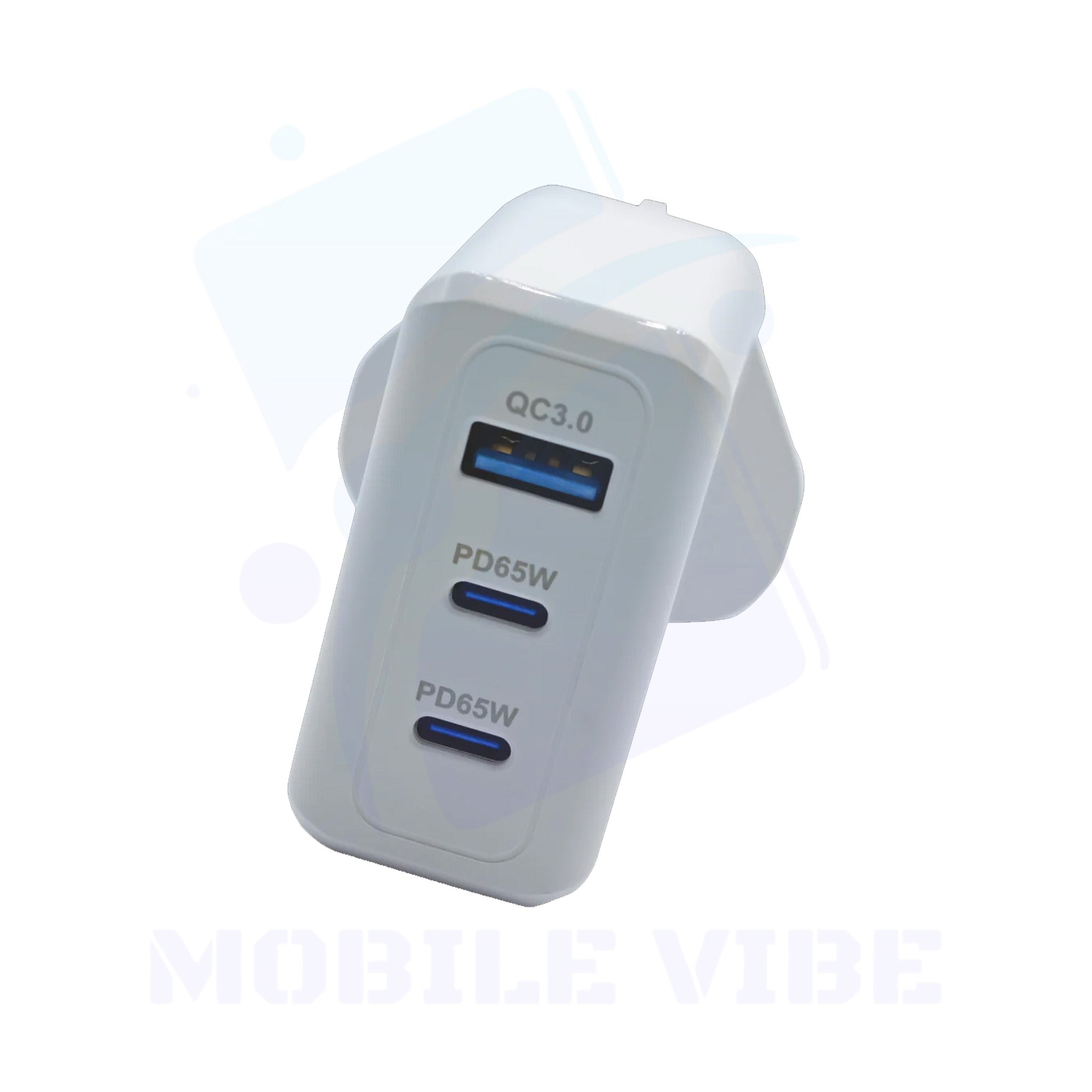 Panther Force 65W Plug with 2 USB-C & 1 USB-A Port