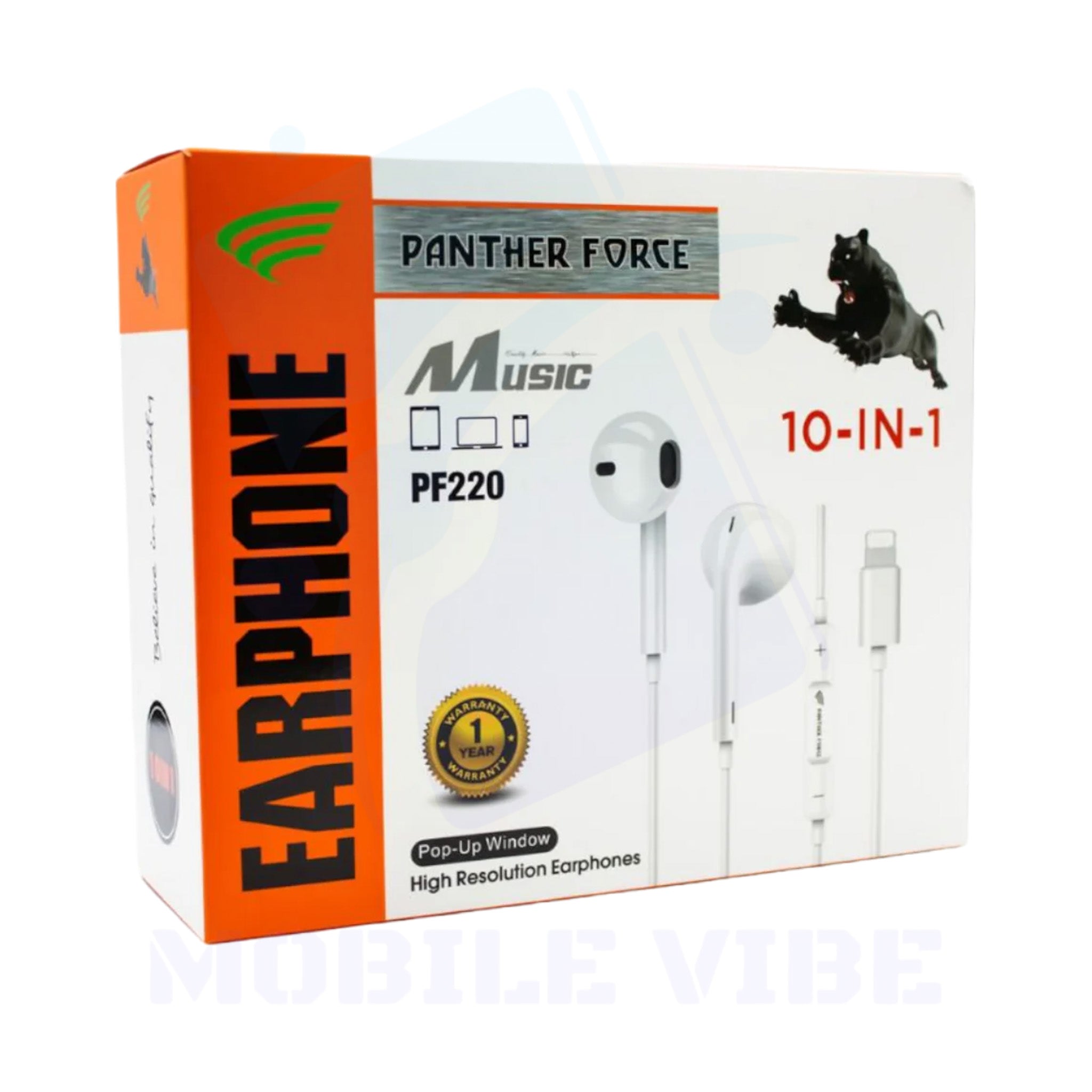 Panther Force Apple Pop Window Handsfree PF220 Packed