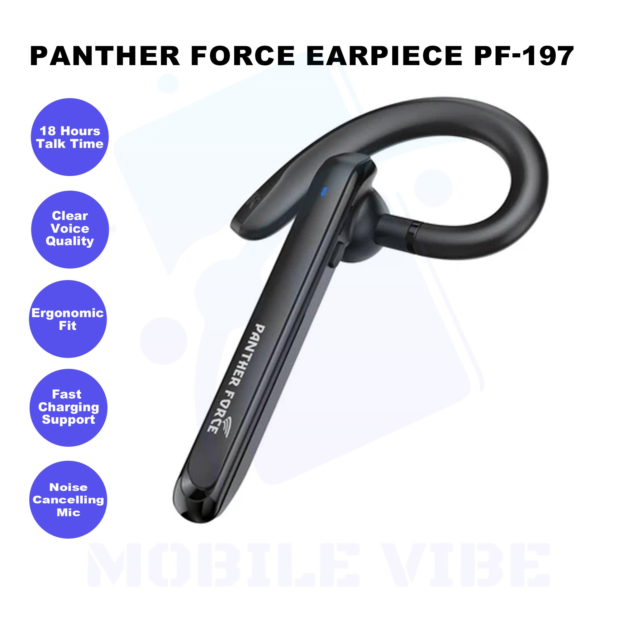 Panther Force Earpiece PF-197 Features
