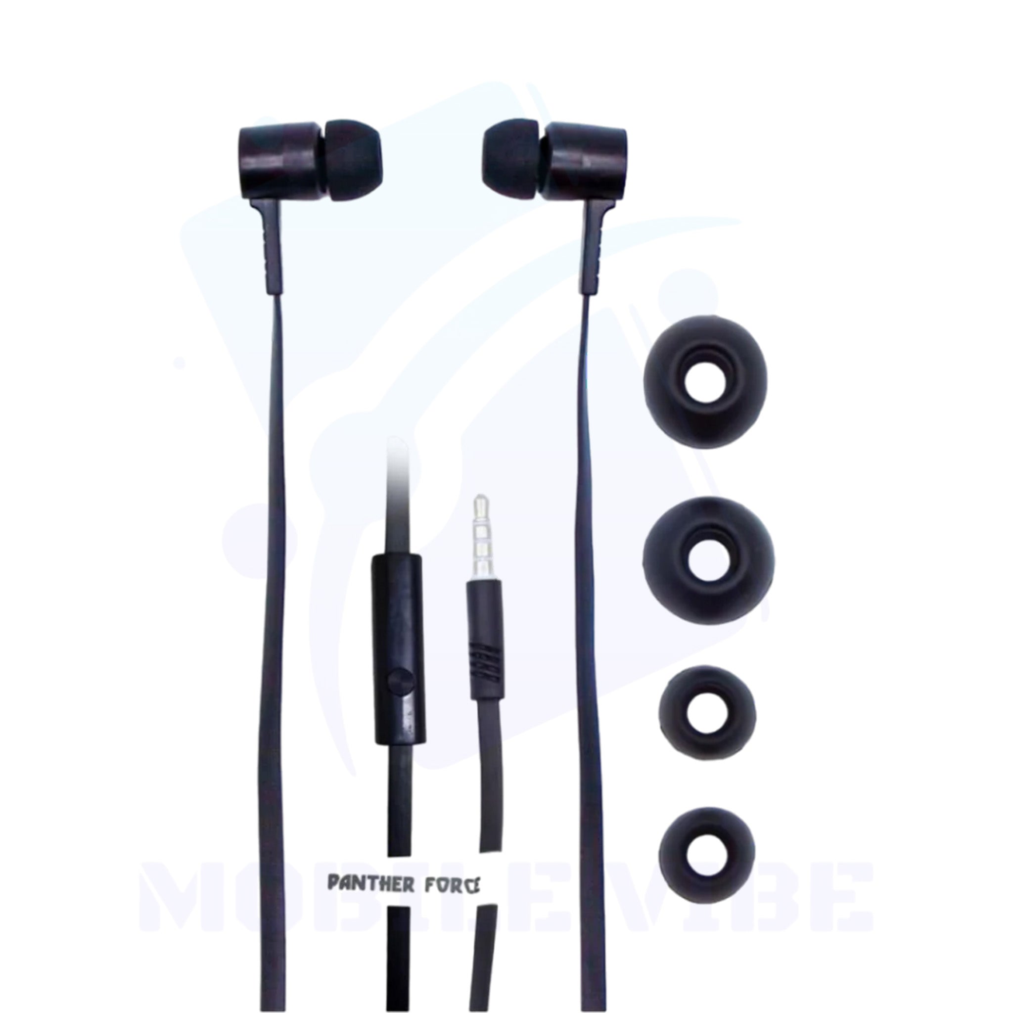 Panther Force In-Ear Hands-free Black PF88 – Premium Sound with Sleek Design