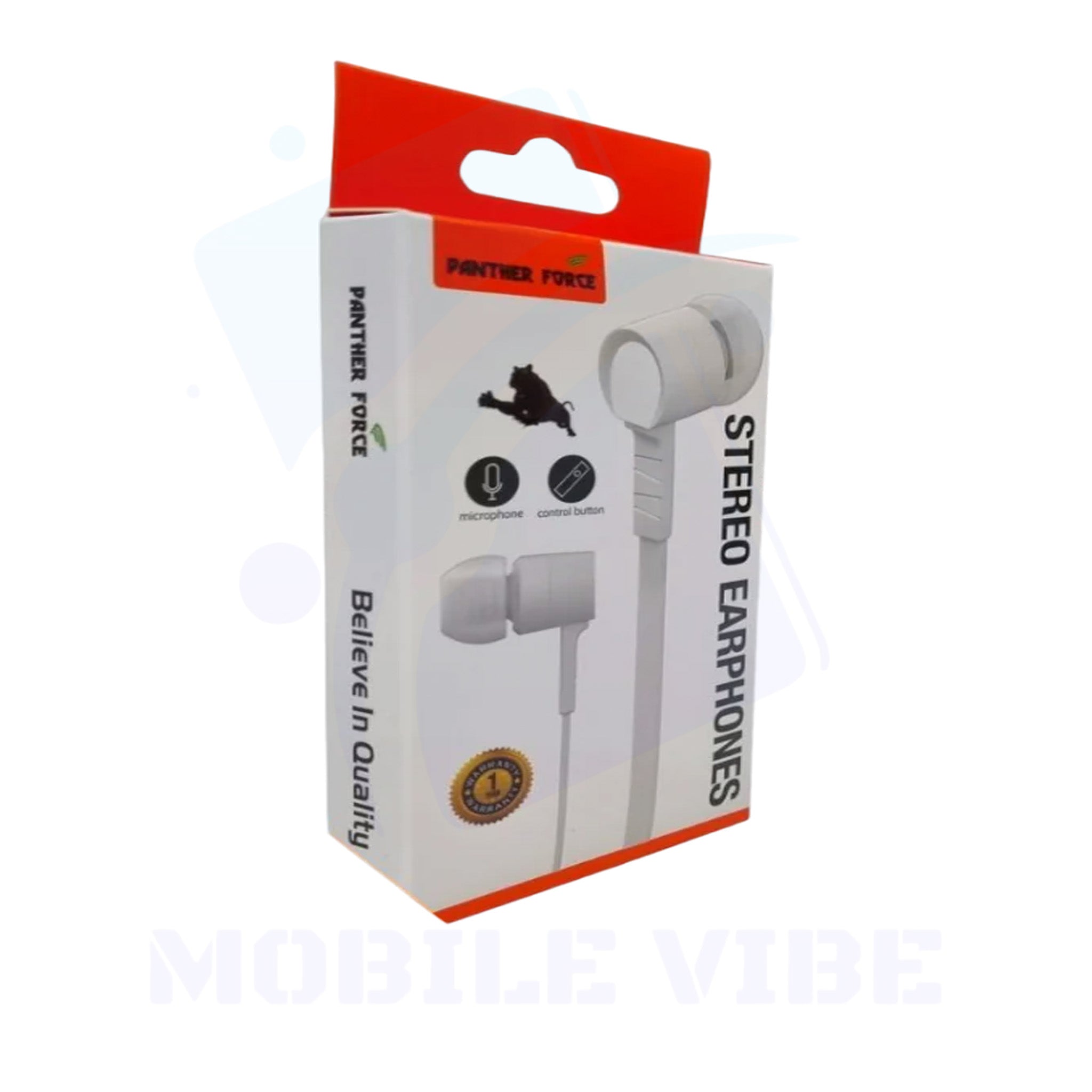 Panther Force In-Ear Handsfree White PF89 Packed