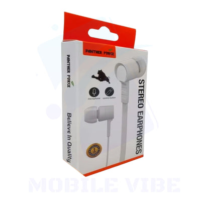 Panther Force In-Ear Handsfree White PF89 Packed