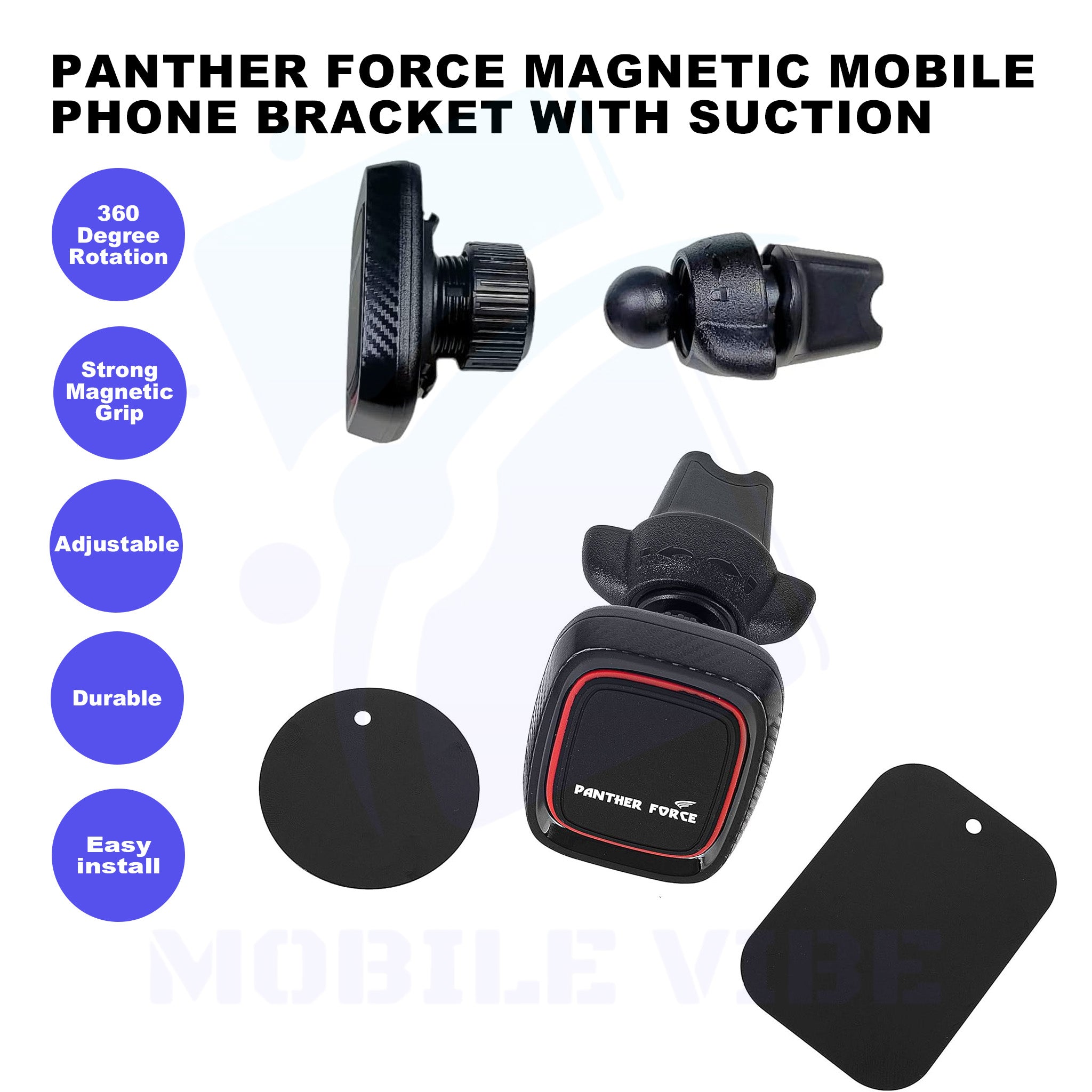 Panther Force Magnetic Mobile Phone Bracket Features