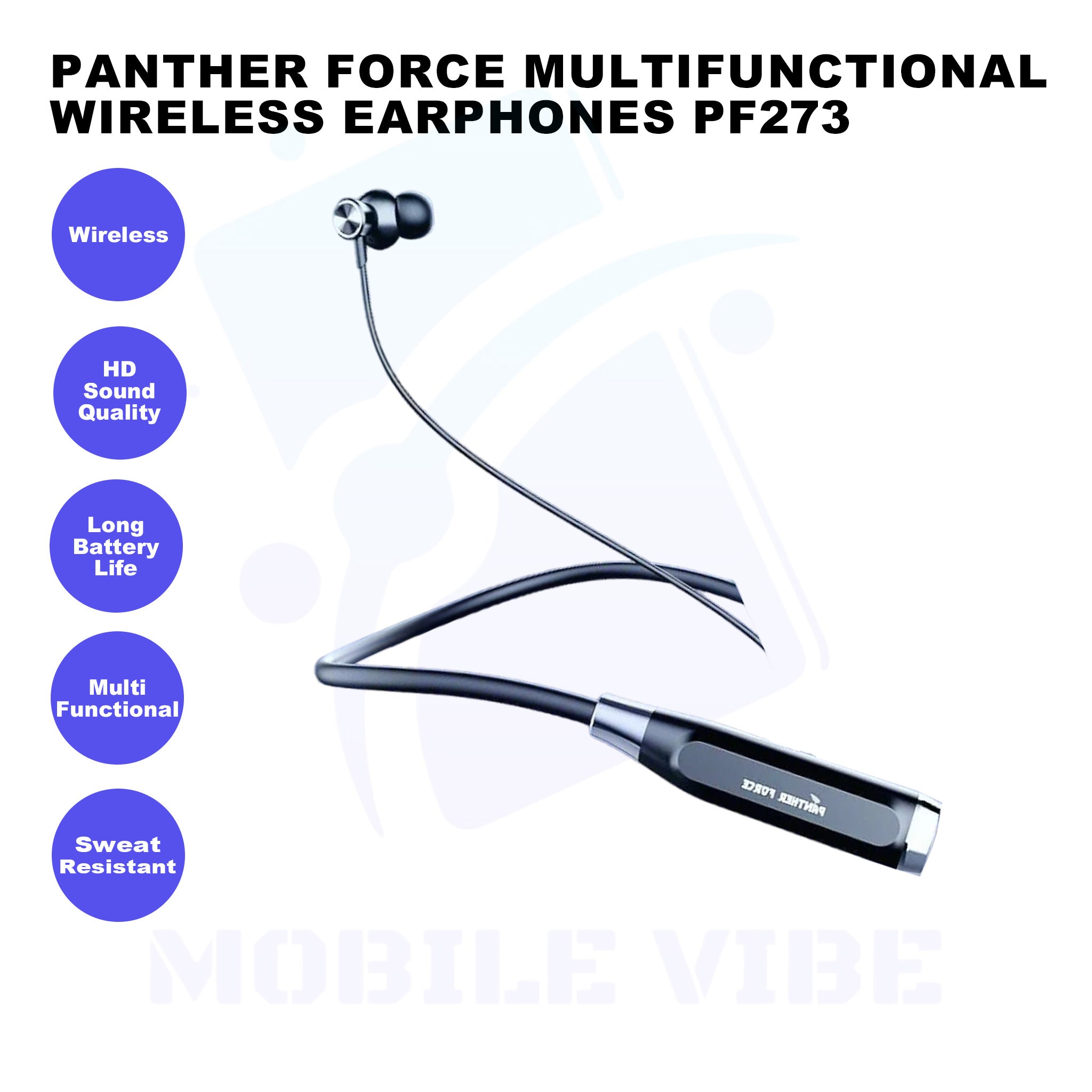 Panther Force Multifunctional Wireless Earphones PF273 Features