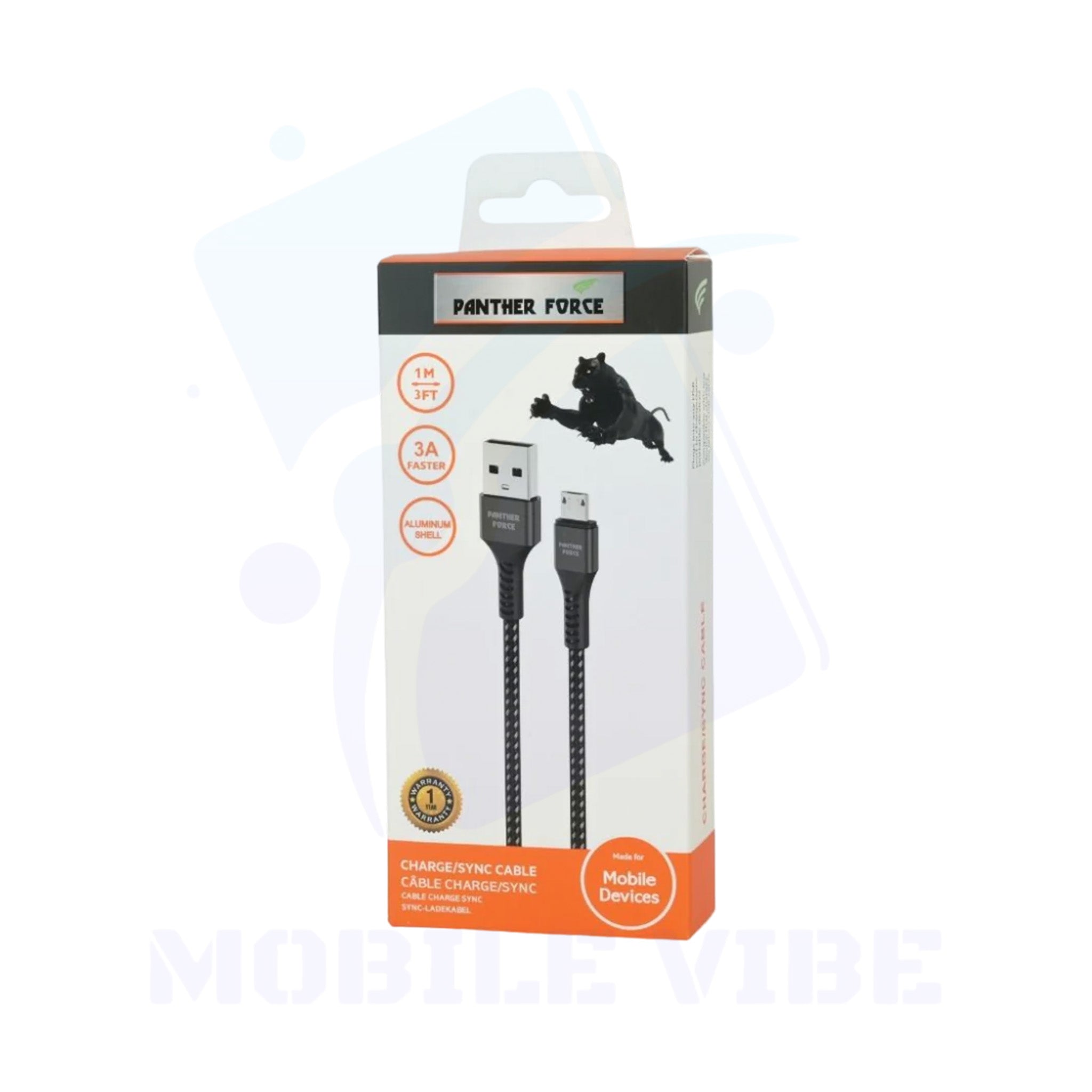 Panther Force PF-11 1M Micro USB Cable with box