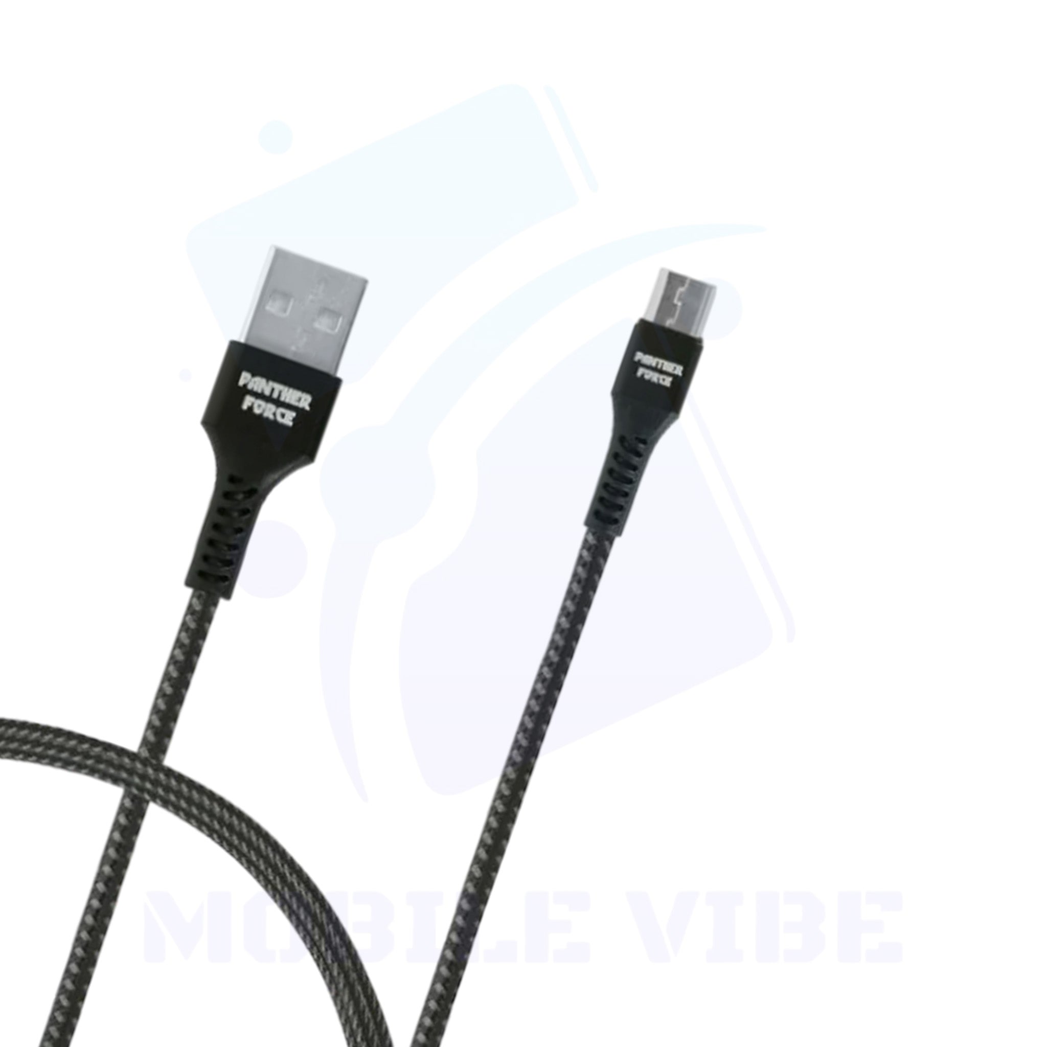 Panther Force PF-11 1M Micro USB Cable | 3A Fast Charging & Data Transfer