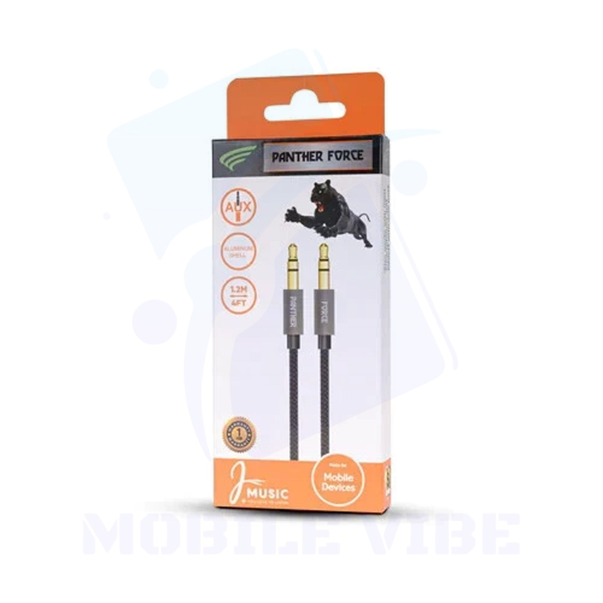 Panther Force PF-110 1.2m AUX Cable Packed