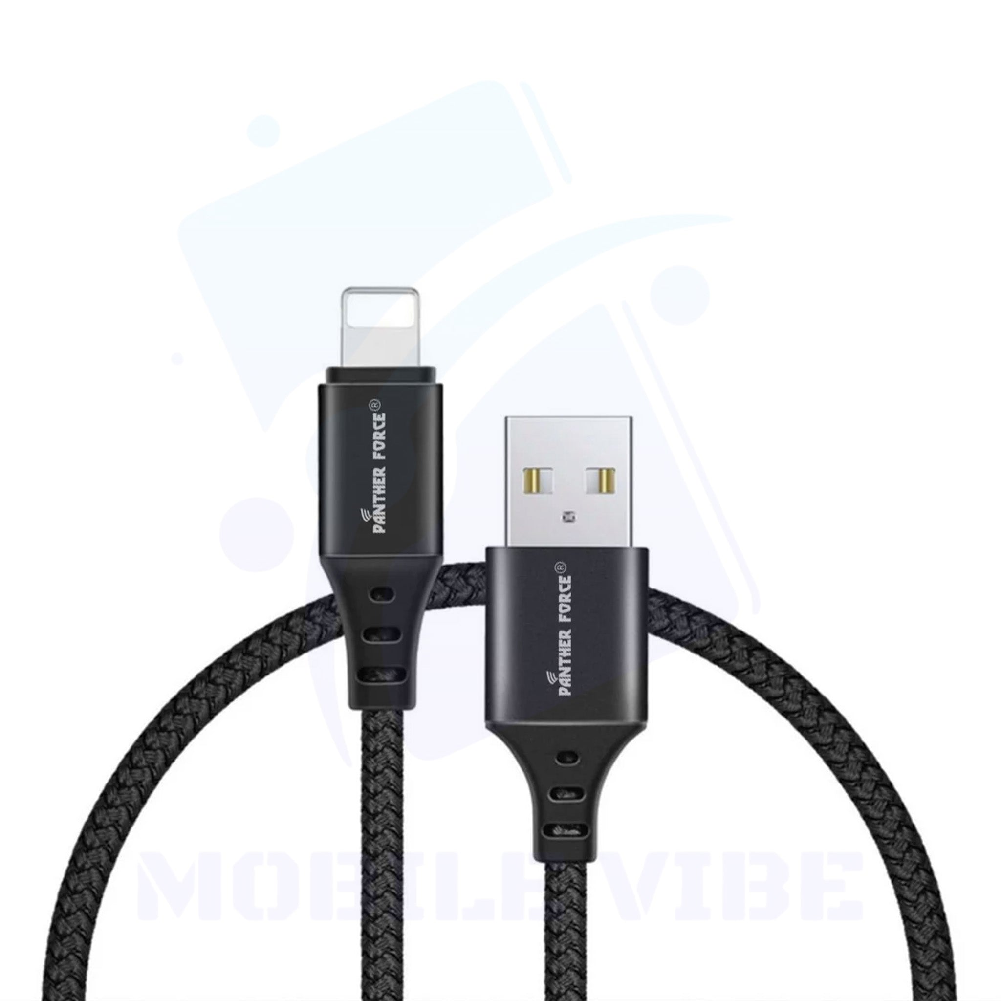 Panther Force PF-12 3A 1M Cable for iPhone | Fast Charging & Seamless Connectivity