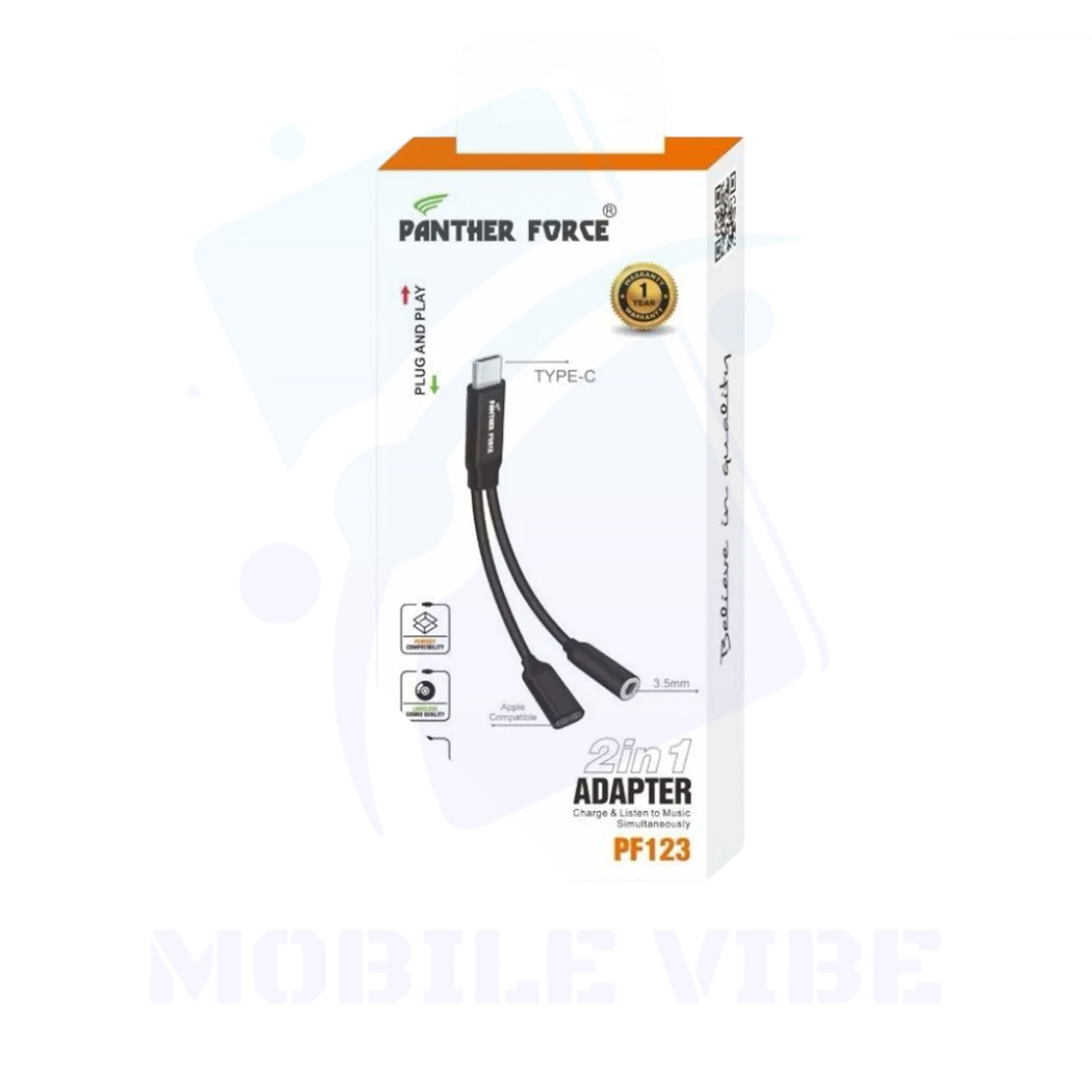 Panther Force PF-123 2-in-1 Adapter Packed