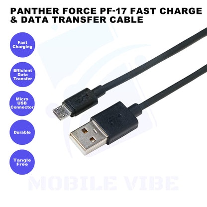 Panther Force PF-17 Fast Charge & Data Transfer Cable Features