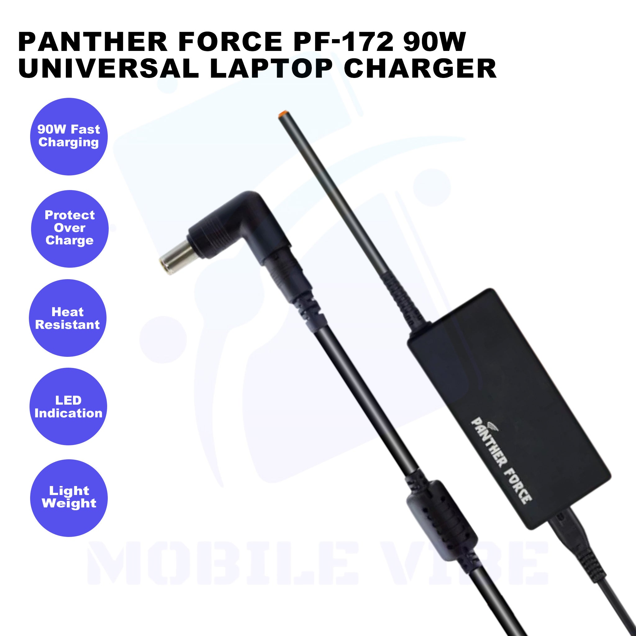 Panther Force PF-172 90W Universal Laptop Charger Features