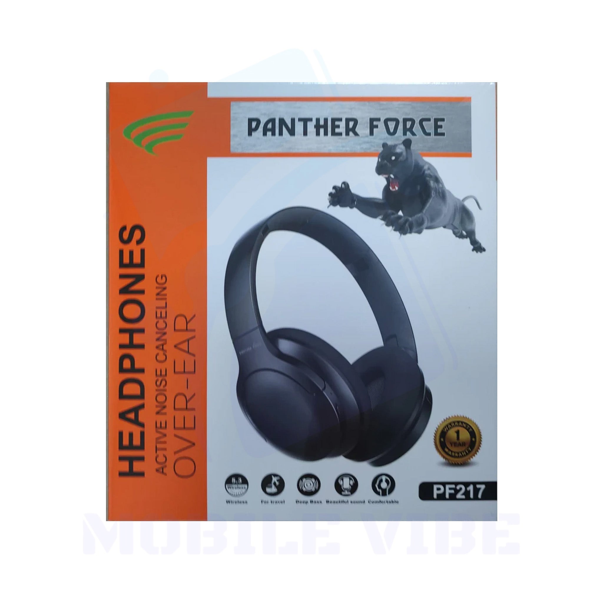 Panther Force PF-217 ANC Headphones | Active Noise Cancellation
