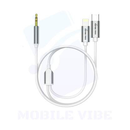 Panther Force PF-280 1 M 2-in-1 AUX Cable for Type-C & Apple