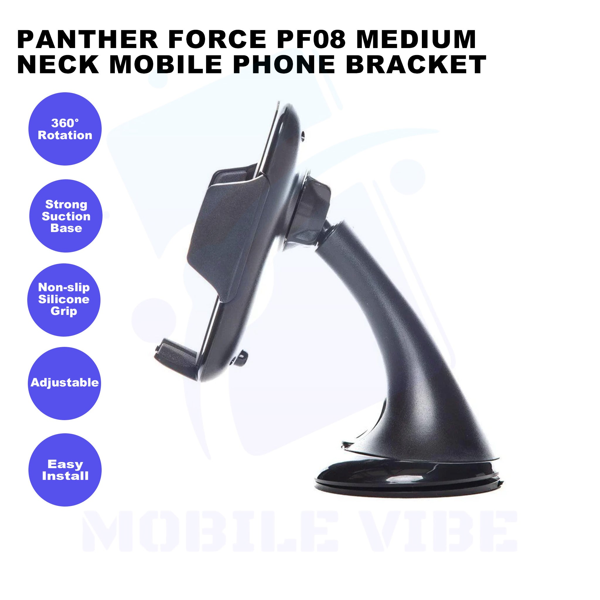 Panther Force PF08 Medium Neck Mobile Phone Bracket Features