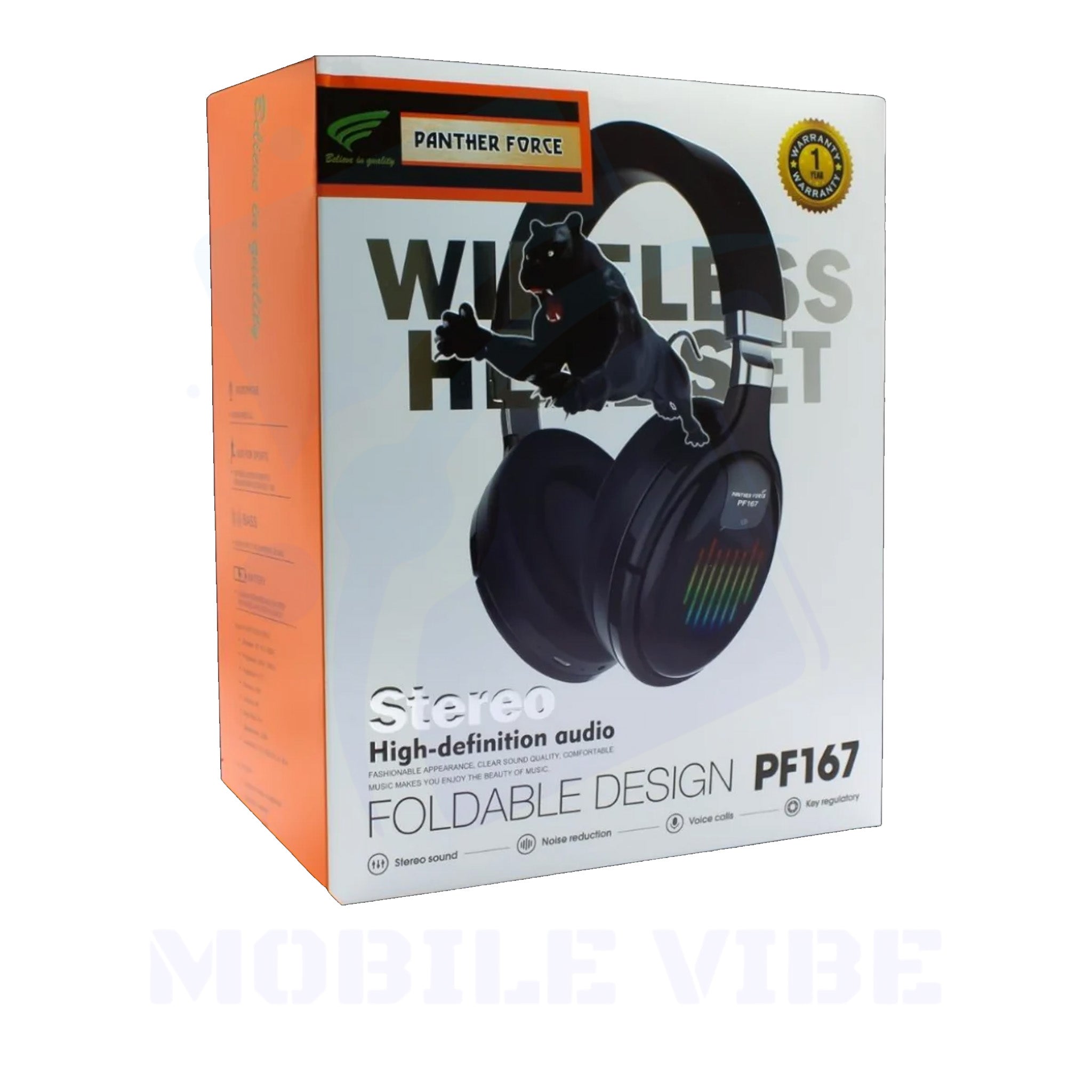 Panther Force PF167 Wireless Headphone packed