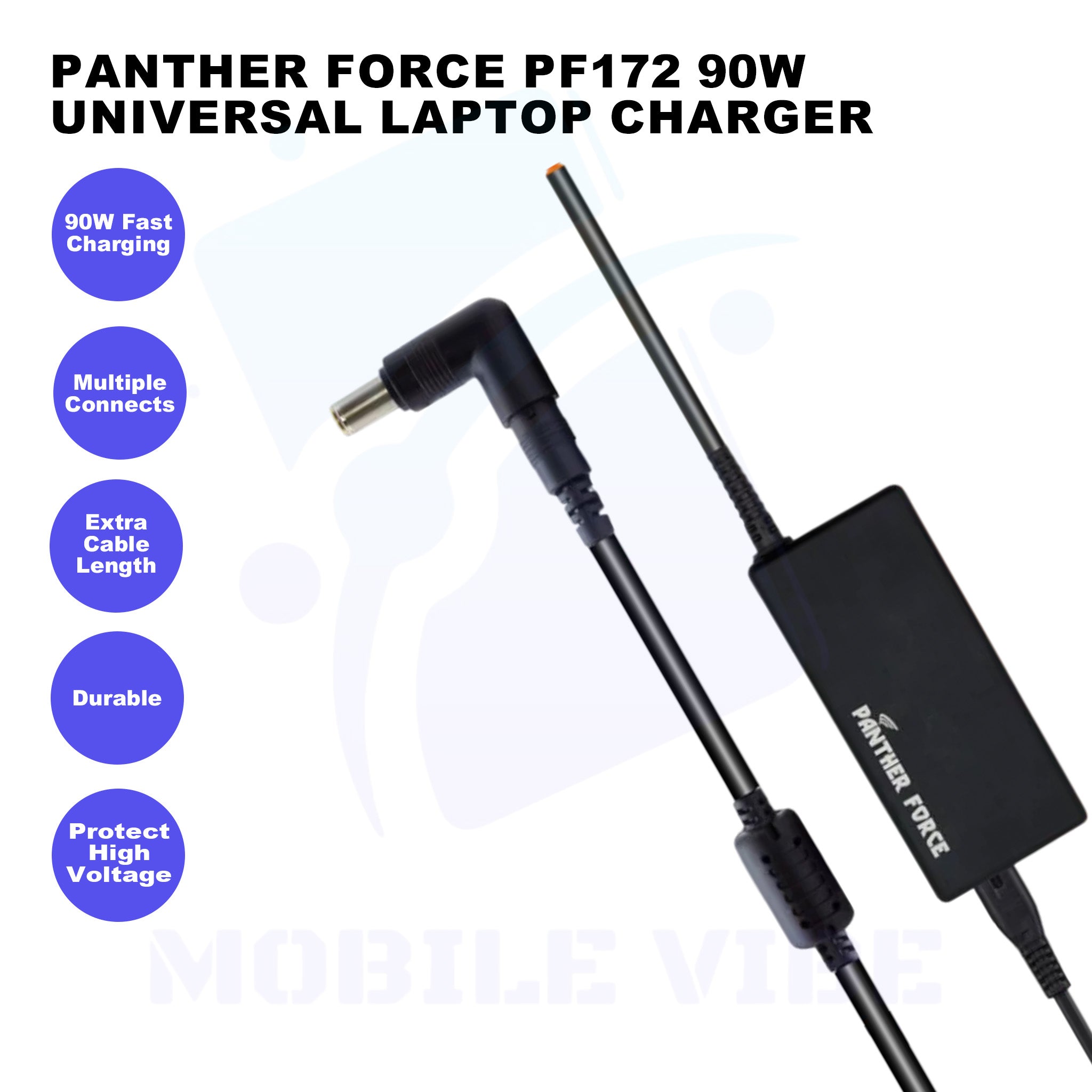 Panther Force PF172 90W Universal Laptop Charger Features