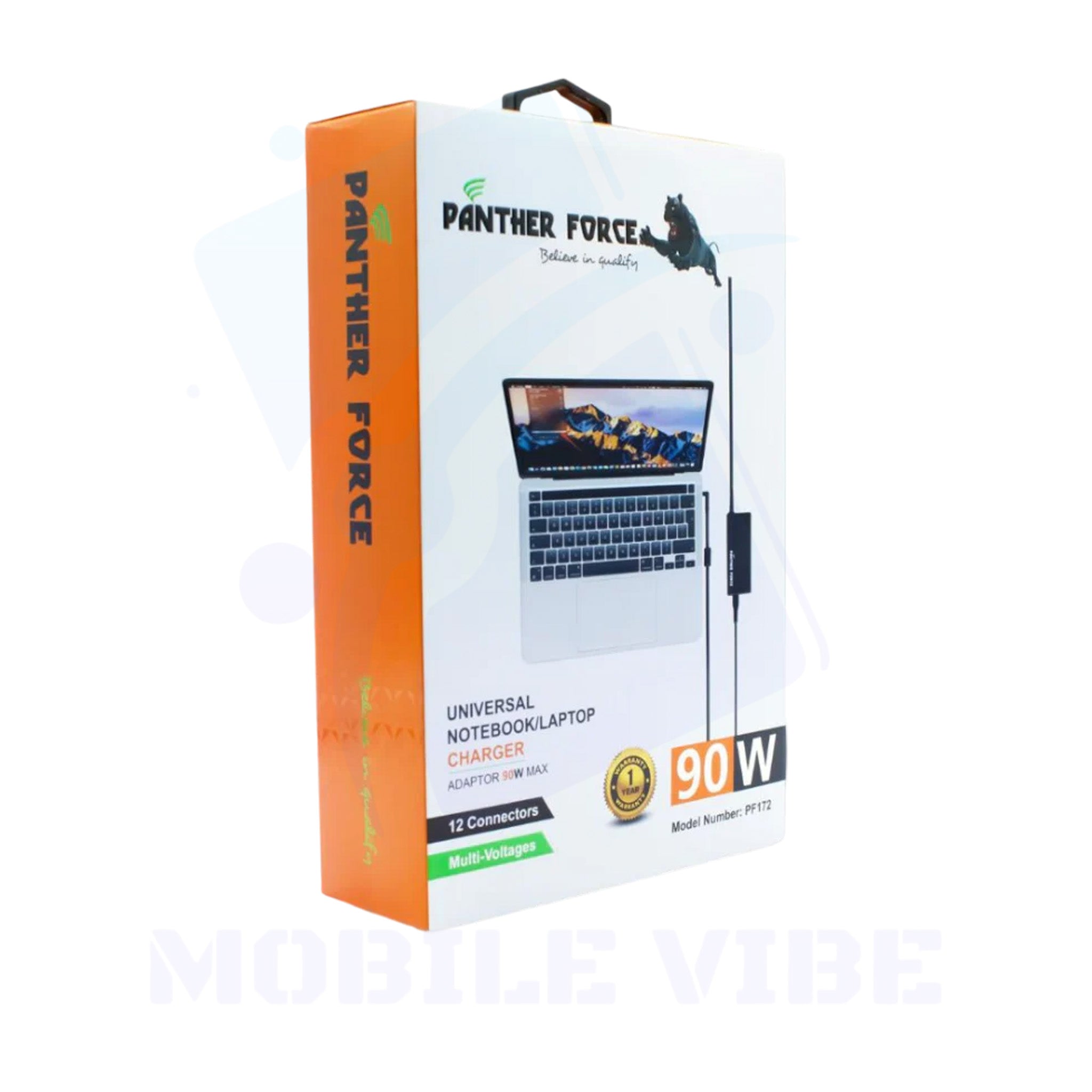 Panther Force PF172 90W Universal Laptop Charger Packed