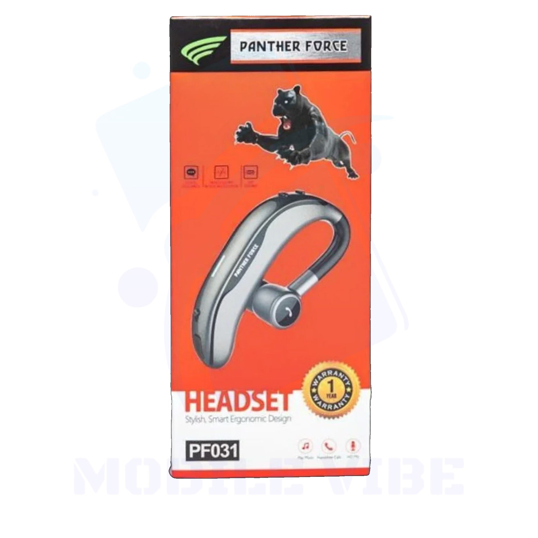 Panther Force PF31 Bluetooth Handsfree Headset Packed