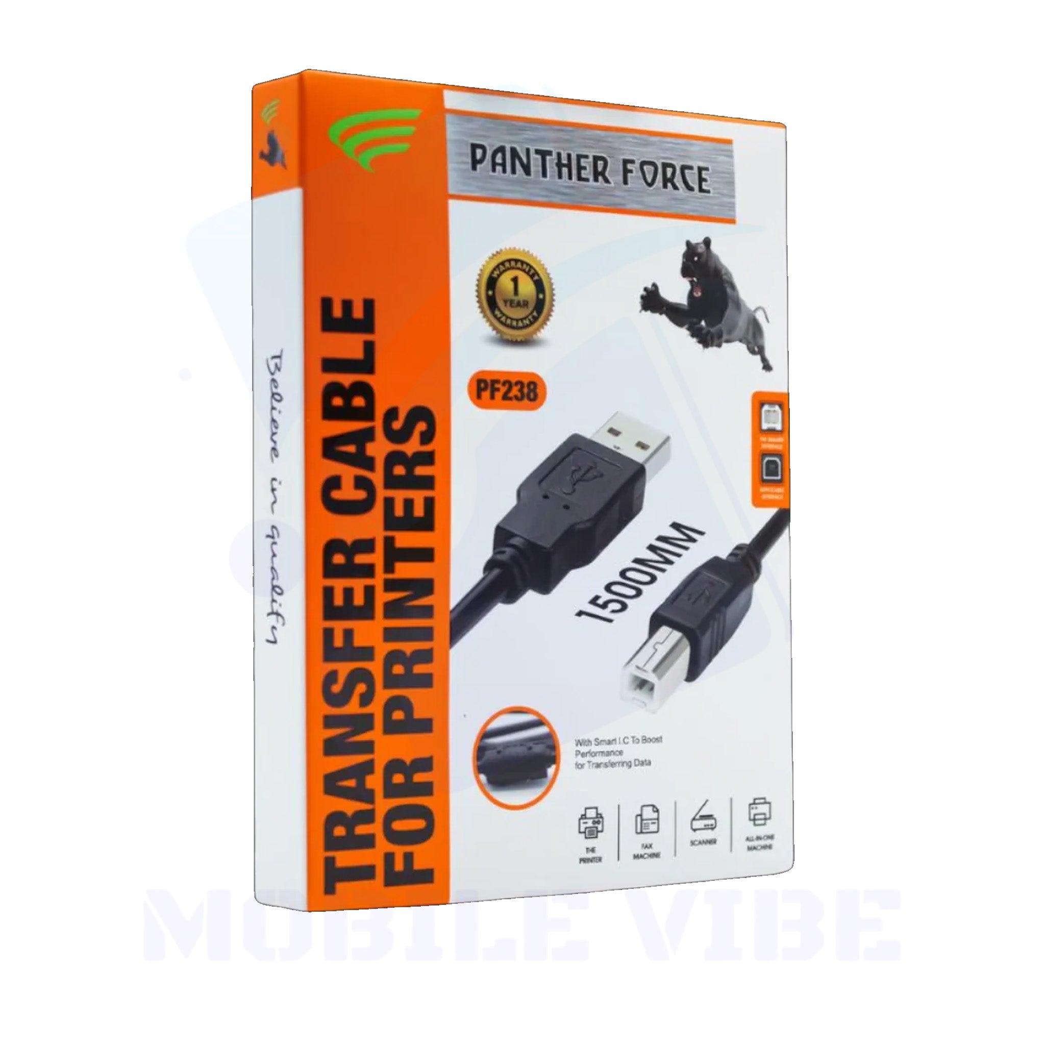 Panther Force Printer Cable Packed