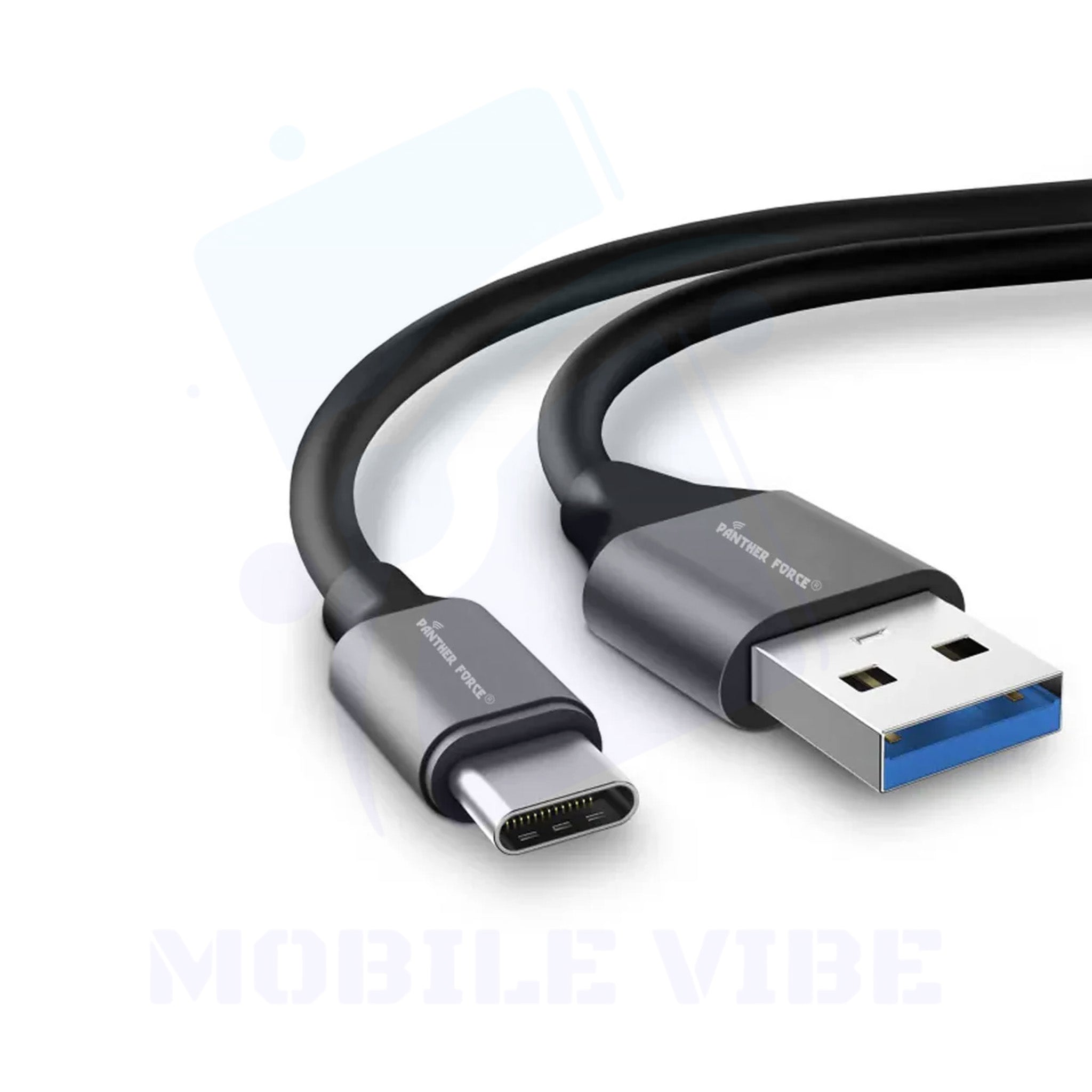 Panther Force USB-C to Type-C Fast Charge & Sync Cable - Extended Length