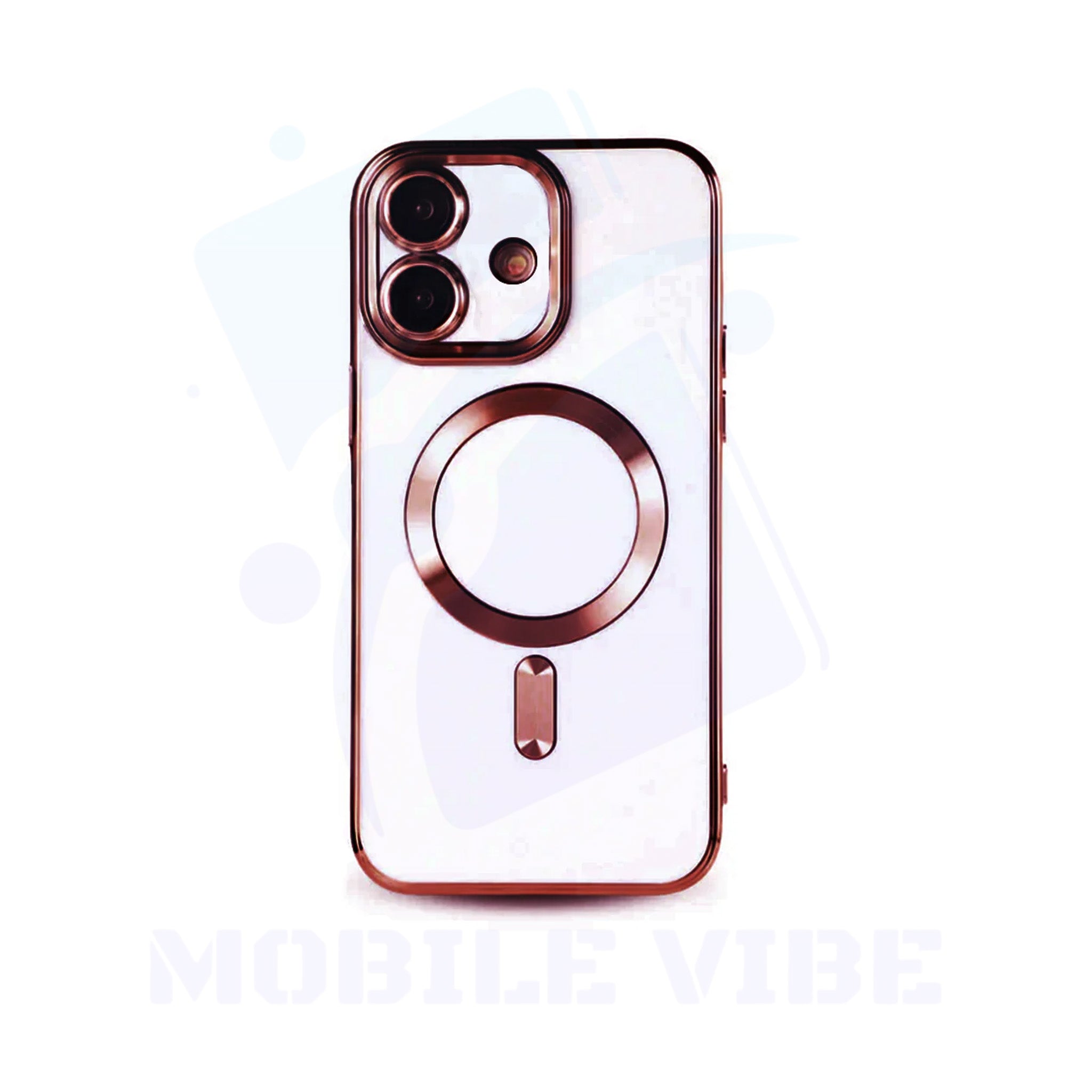 Panther Force iPhone 16 MagSafe Compatible Cute Bling Luxury Soft TPU Protective Case with rose gold colour