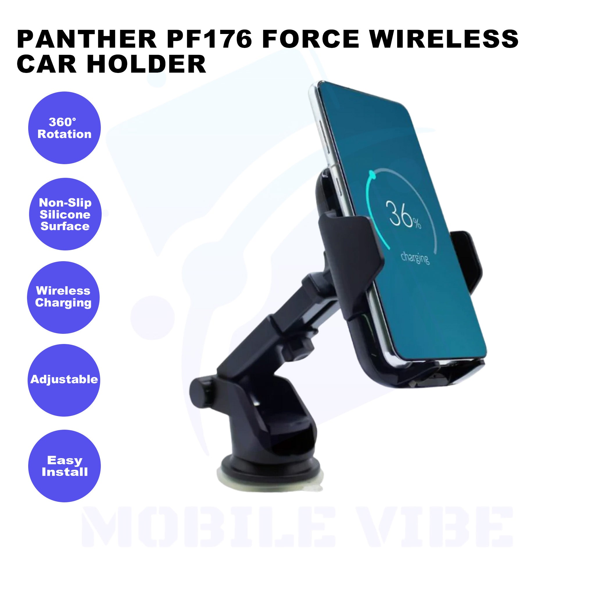Panther PF176 Force Wireless Car Holder Features