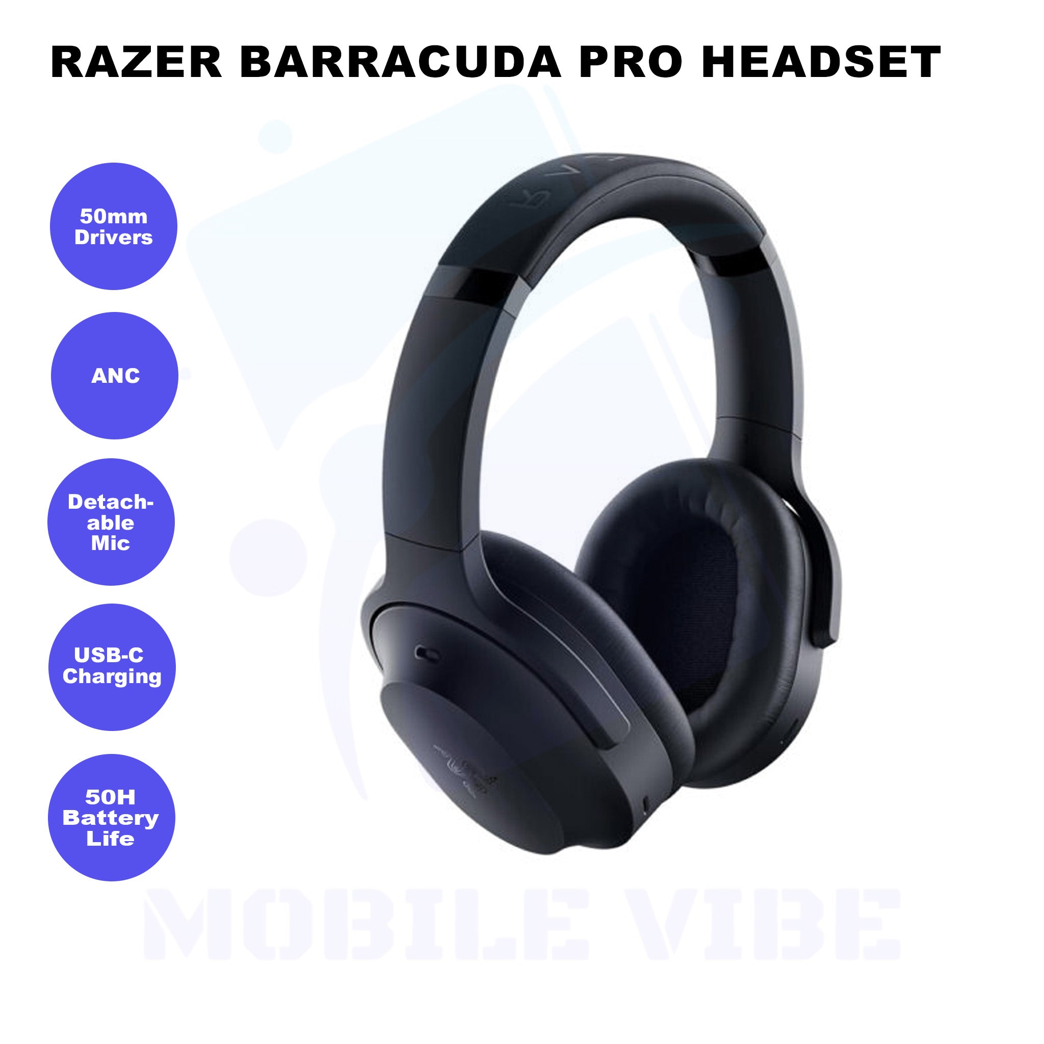 Razer Barracuda Pro – Wireless Hybrid Gaming and Lifestyle Headset features