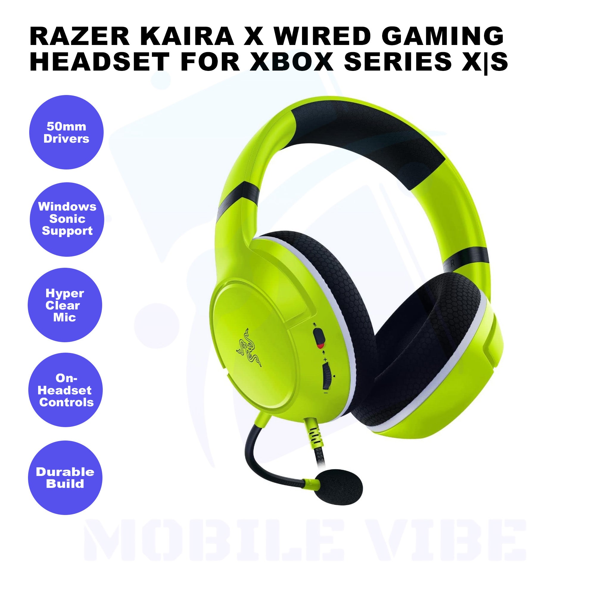 Razer Kaira X Wired Gaming Headset features