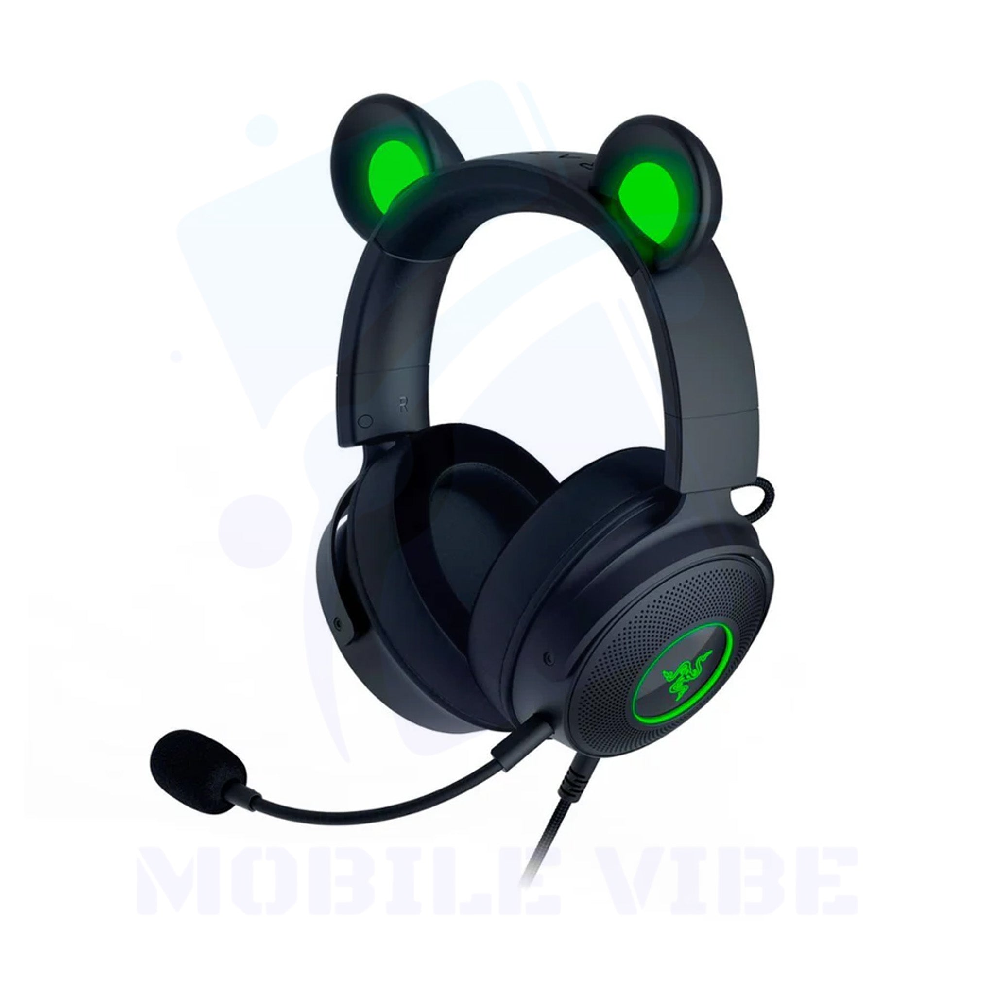 Razer Kraken Kitty Edition V2 Pro - Swappable RGB Ears Gaming Headset side view