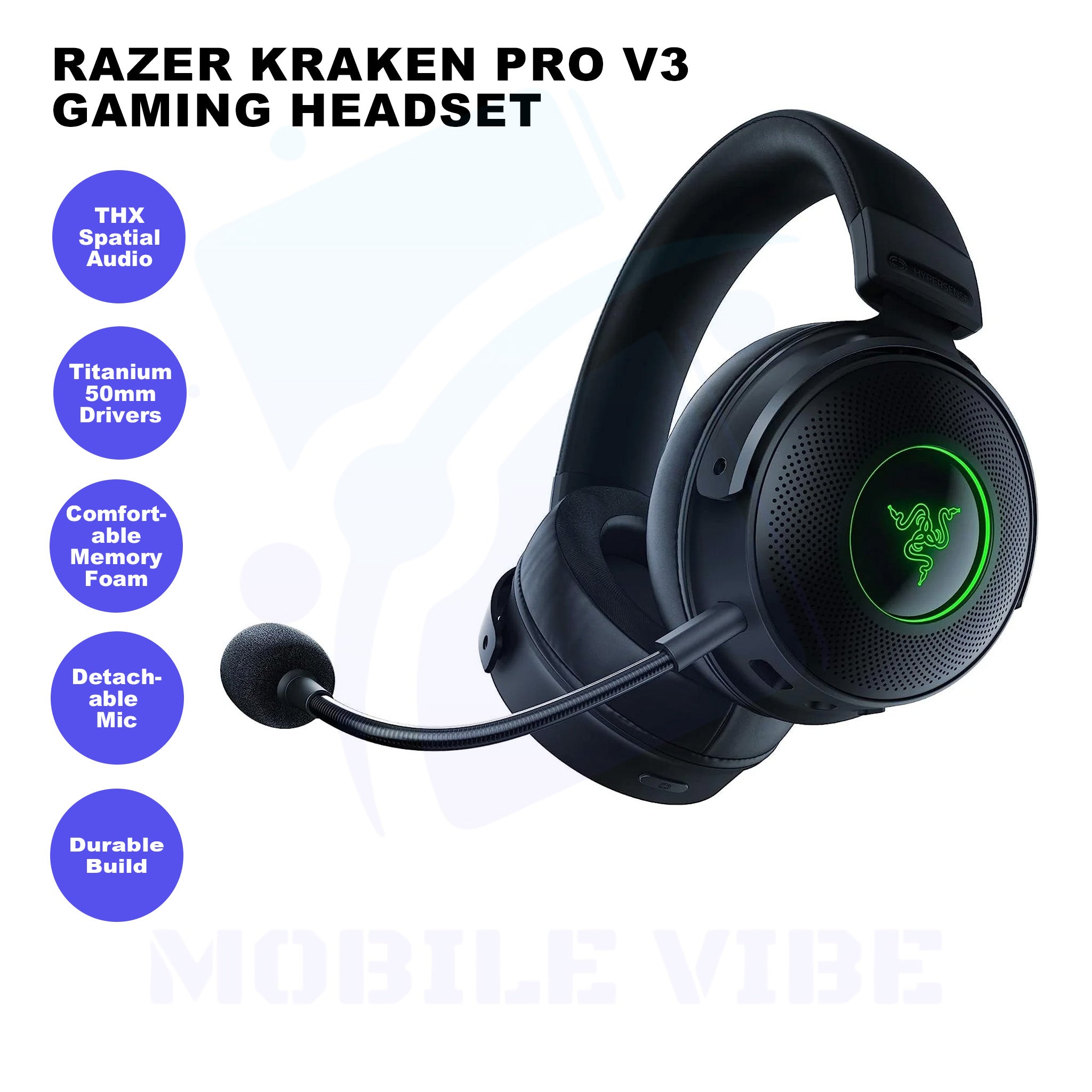 Razer Kraken Pro V3 Gaming Headset Features