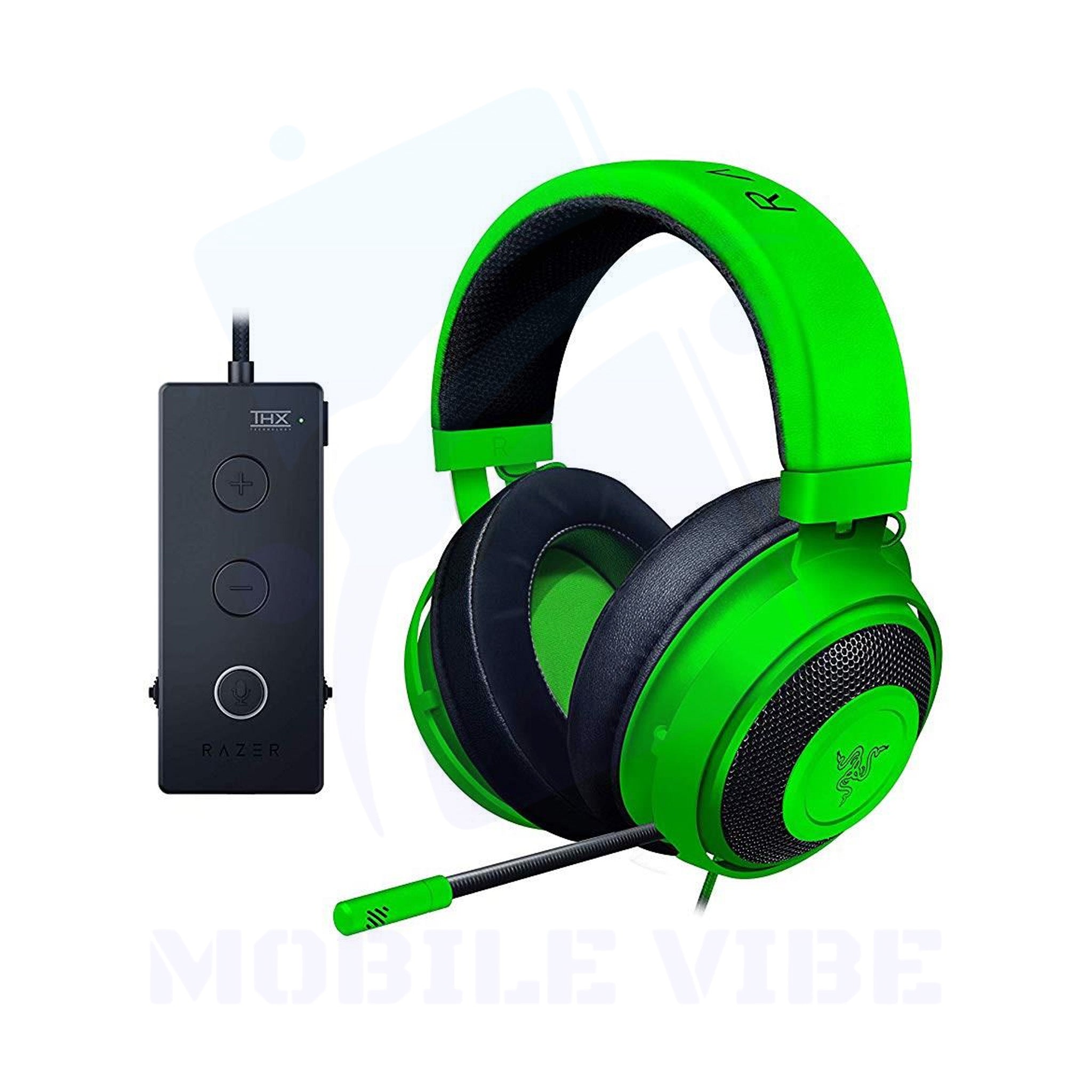 Razer Kraken Tournament Edition Gaming Headset green with USB Audio Controller