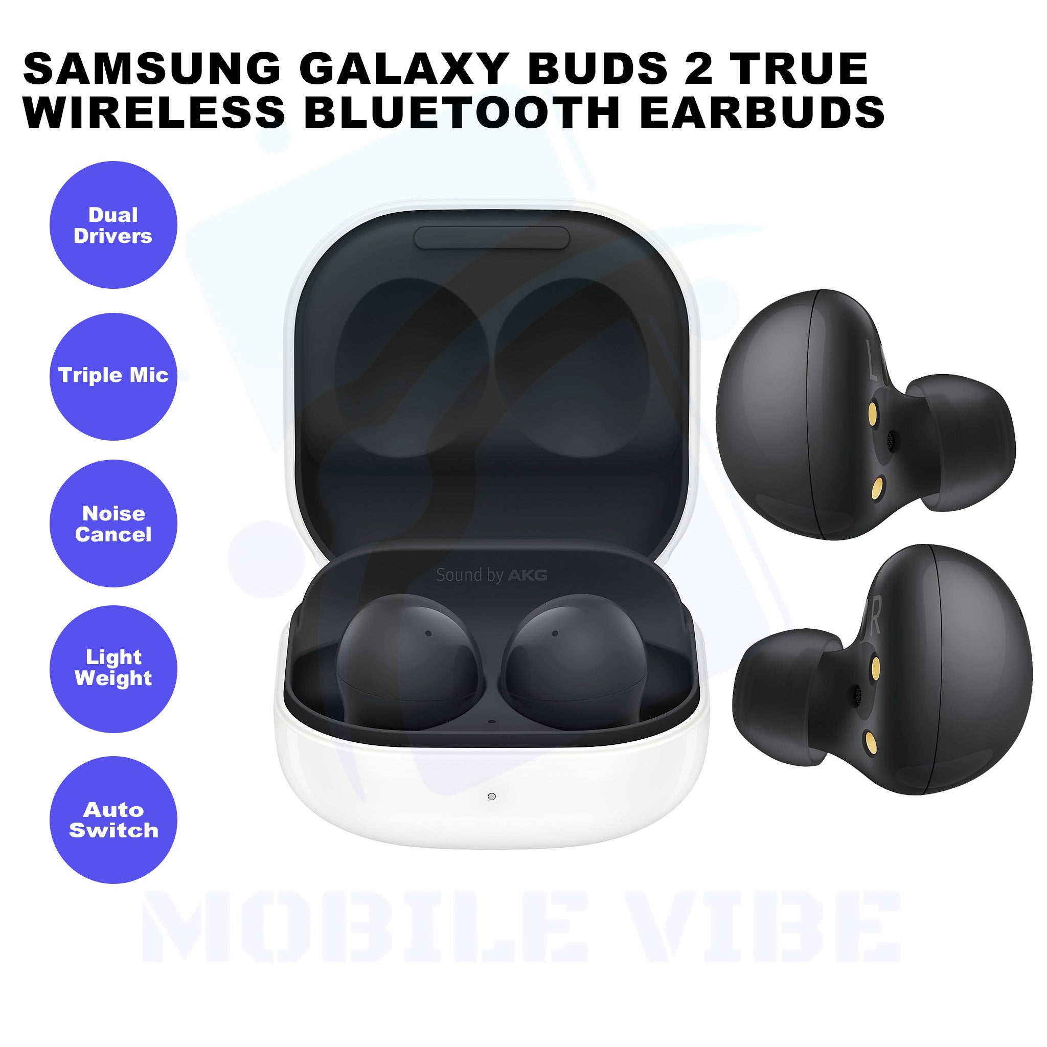Samsung Galaxy Buds 2 True Wireless Bluetooth Earbuds Features