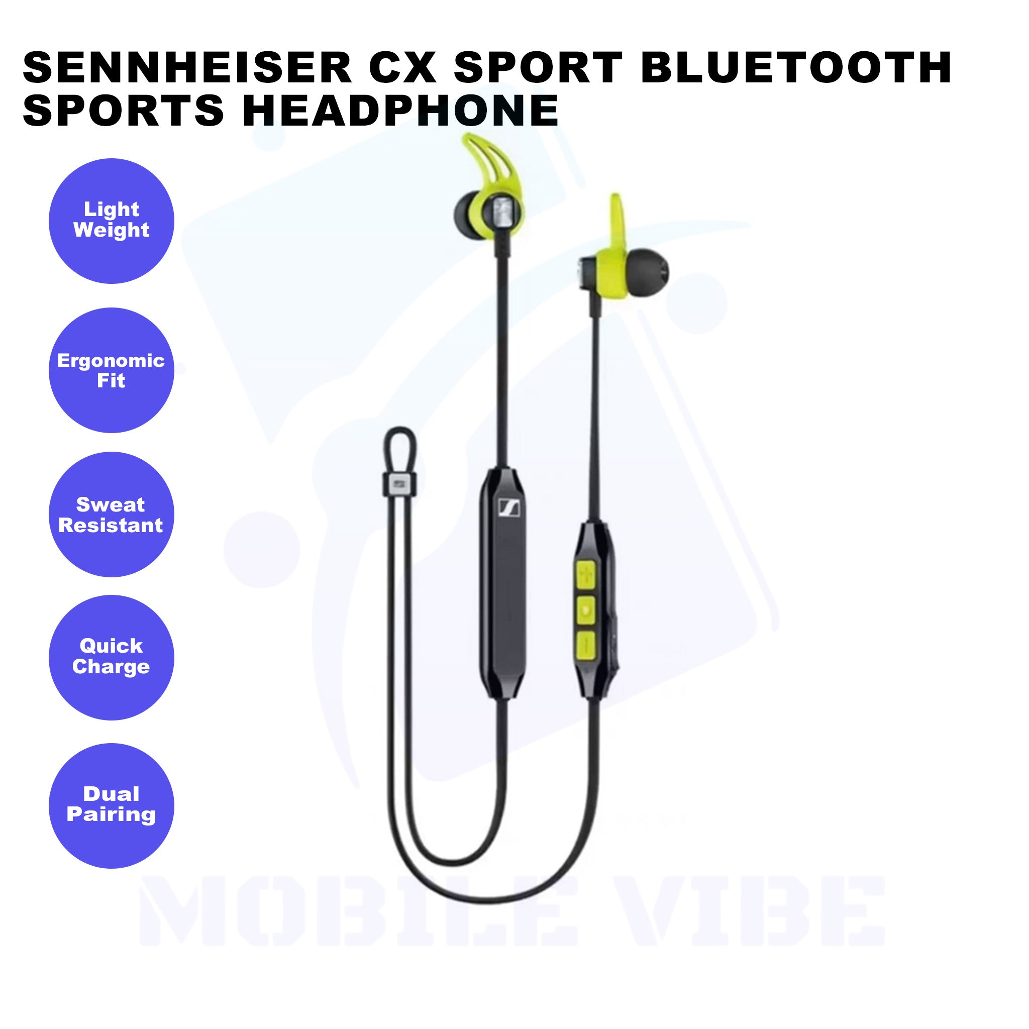 Sennheiser CX Sport Bluetooth Sports Headphone Features