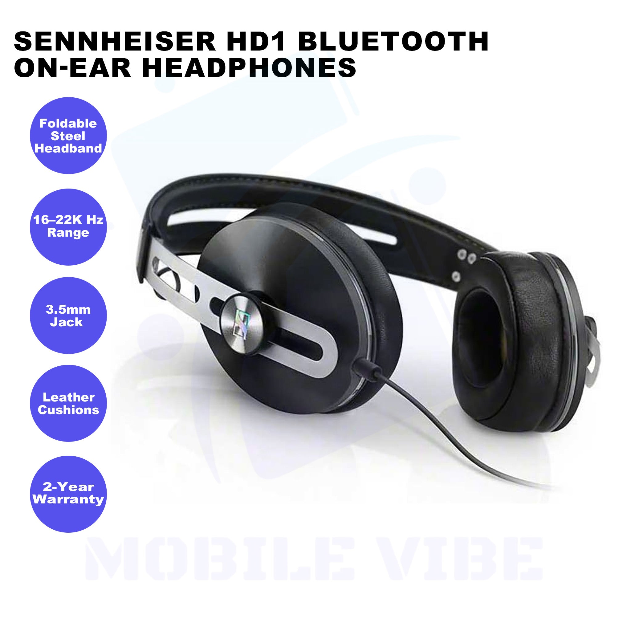 Sennheiser HD1 Bluetooth On-Ear Headphones Features