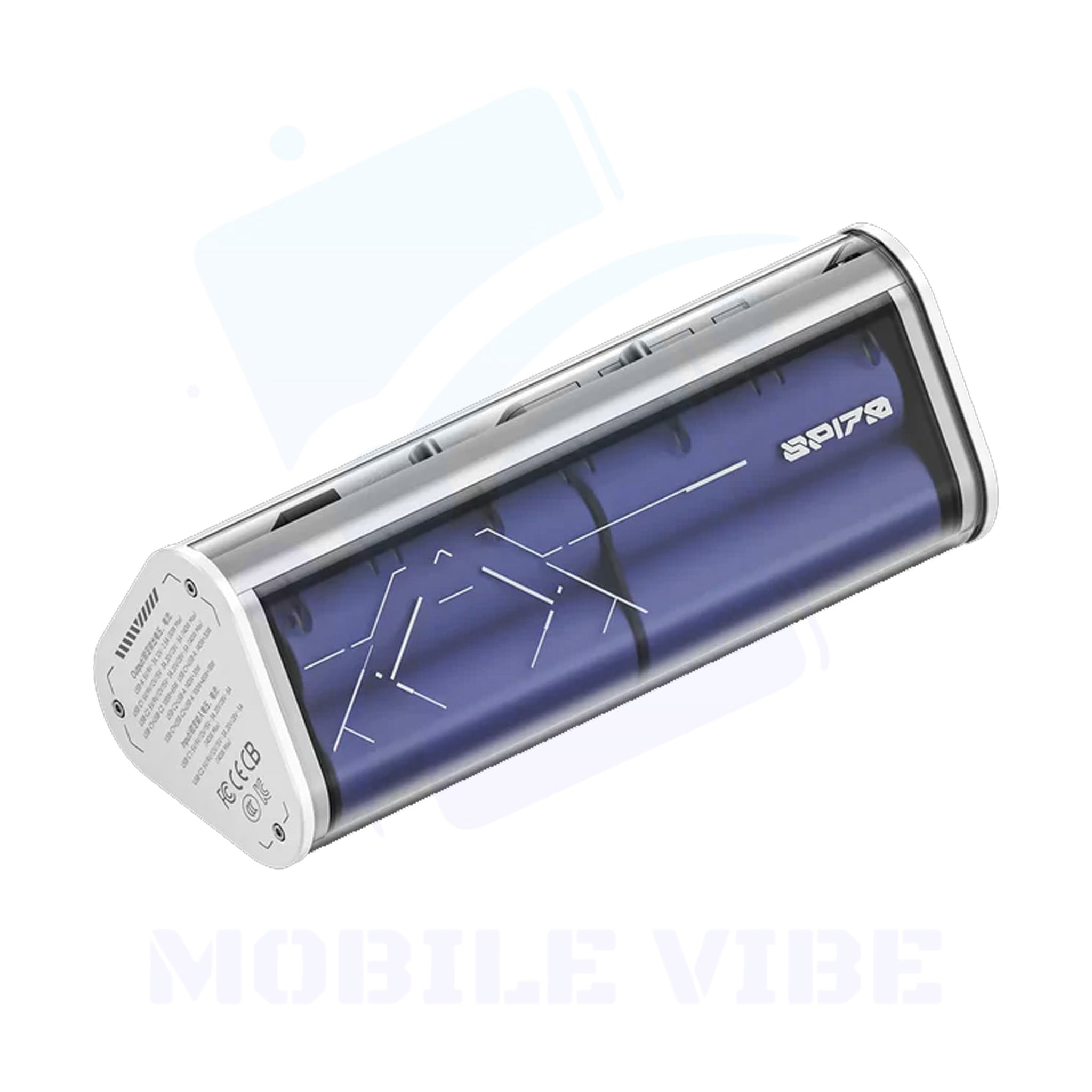 Shargeek 170 – 170 W Transparent Power Bank Backside